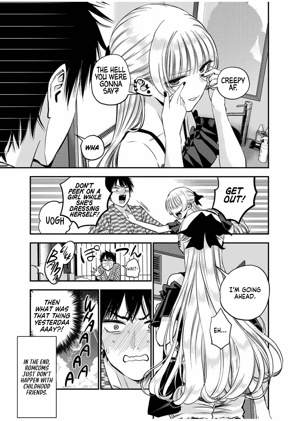 No More Love With the Girls Chapter 21 page 15 - Chapter 21: Romcoms don't happen even if you spend the night together