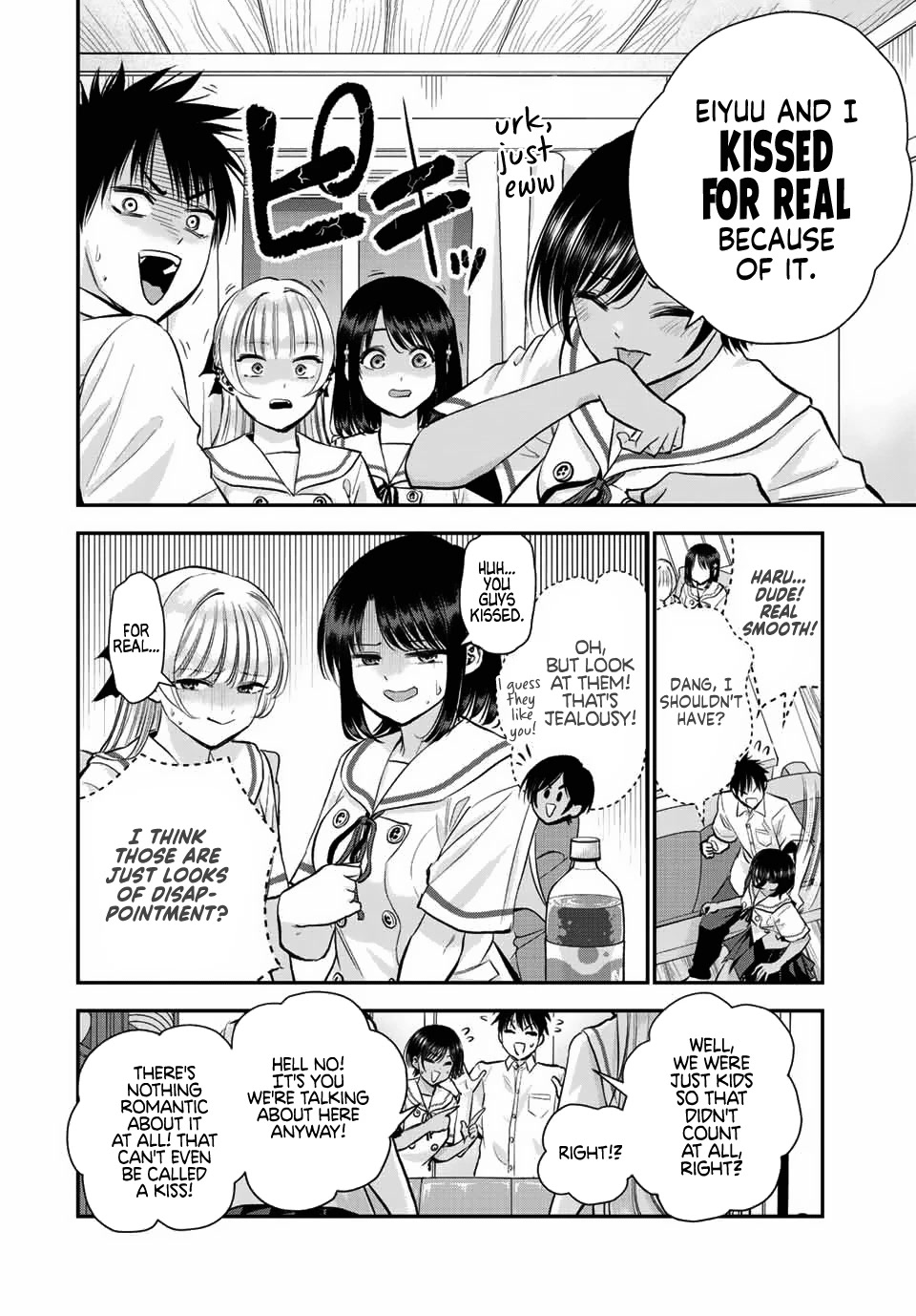 No More Love With the Girls Chapter 32 page 6 - Chapter 32: Romcoms don't happen even if you kissed