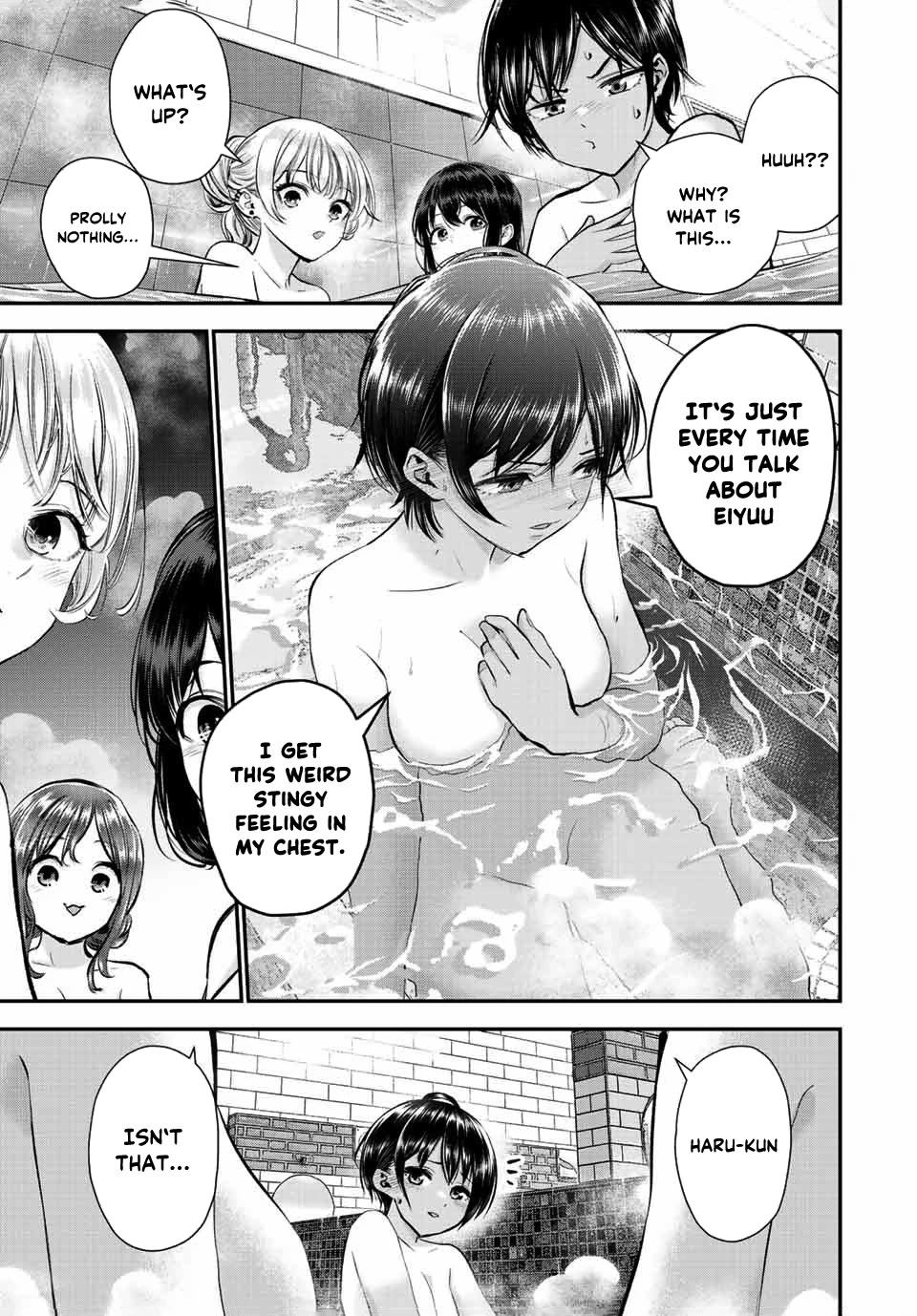 No More Love With the Girls Chapter 47 page 11 - Chapter 47: Romcoms don't happen even when you go to the bathhouse