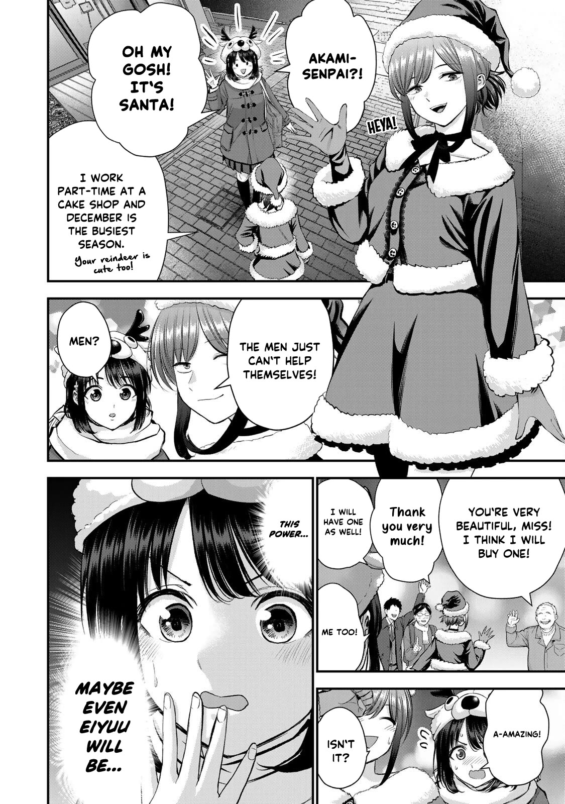 No More Love With the Girls Chapter 53 page 2 - Chapter 53: Romcoms don't happen even when wearing a santa costume