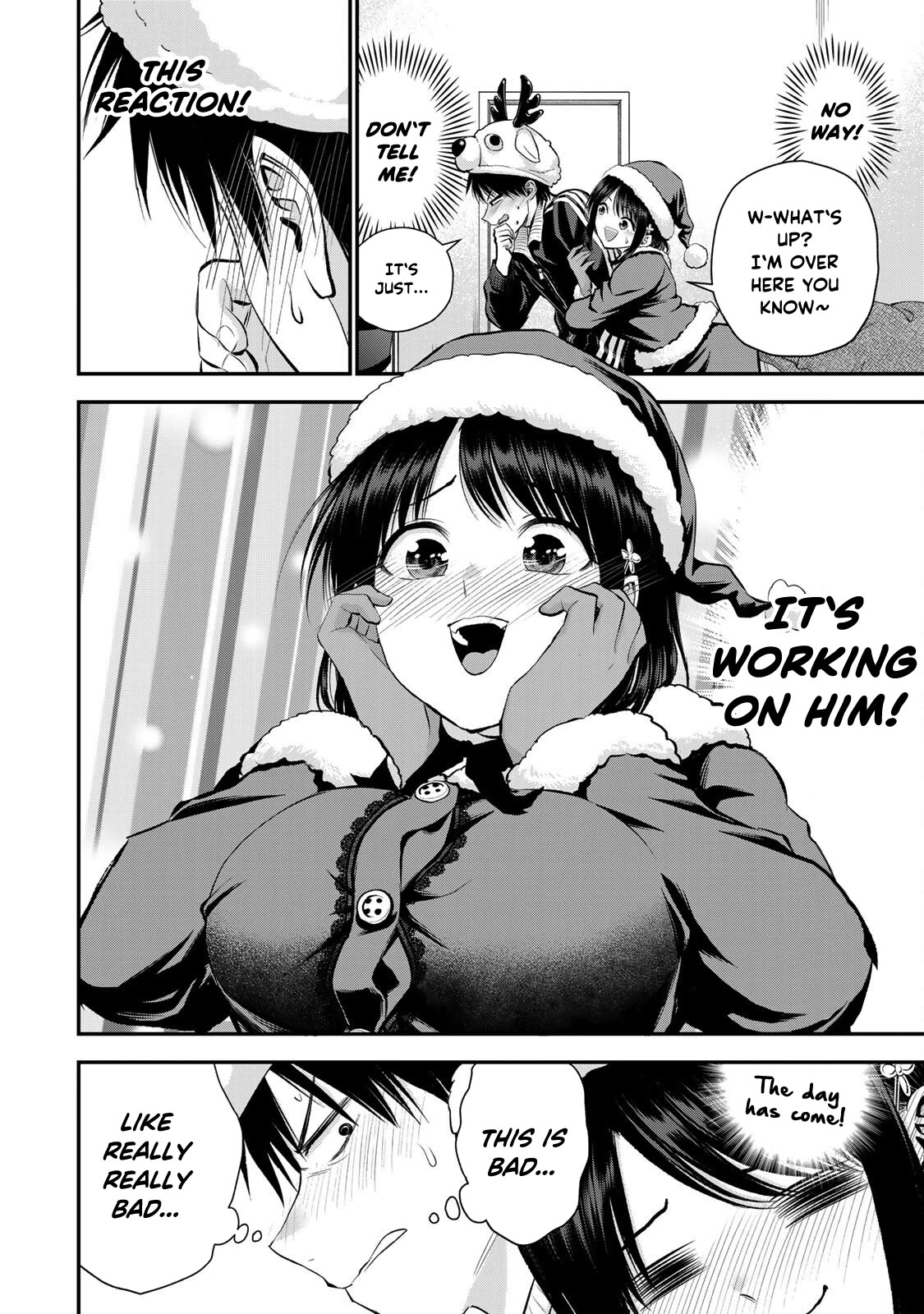 No More Love With the Girls Chapter 53 page 6 - Chapter 53: Romcoms don't happen even when wearing a santa costume