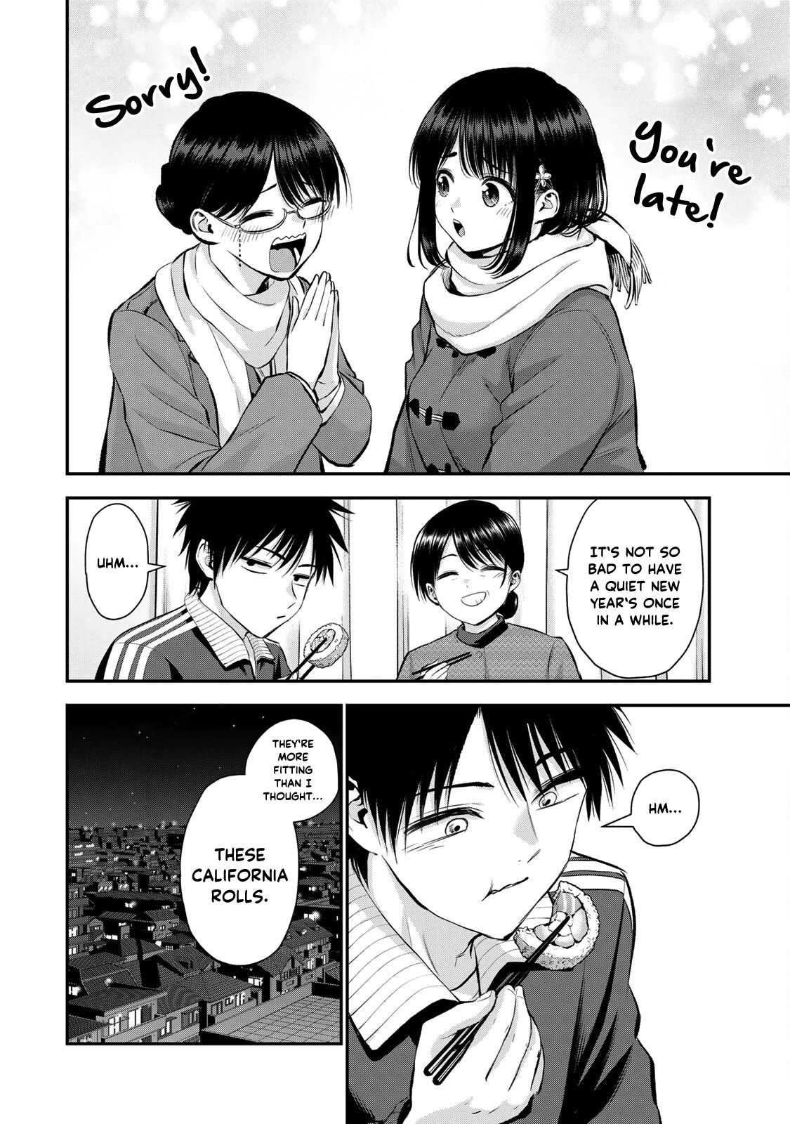 No More Love With the Girls Chapter 58 page 16 - Chapter 58: Romcoms don't happen even when greeting New Year alone