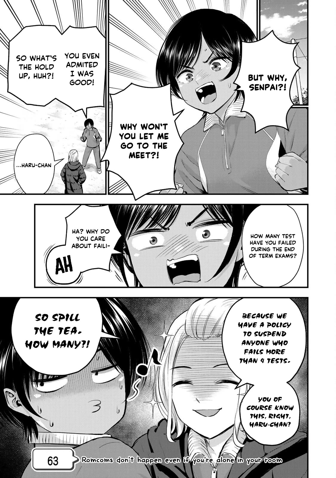 No More Love With the Girls Chapter 63 page 1 - Chapter 63: Romcoms don't happen even if you're alone in your room