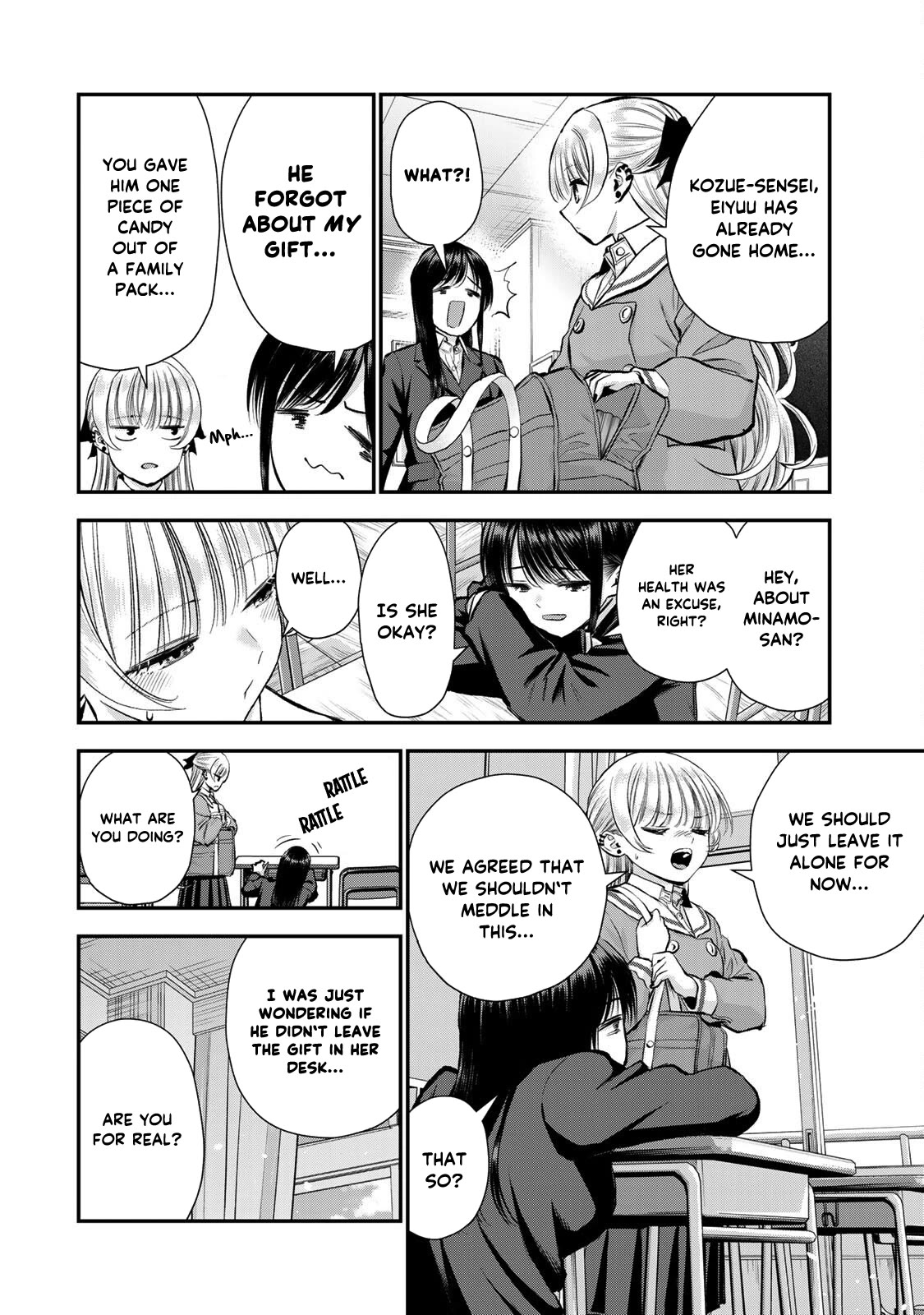 No More Love With the Girls Chapter 70 page 4 - Chapter 70: Romcoms don't happen even beyond the door
