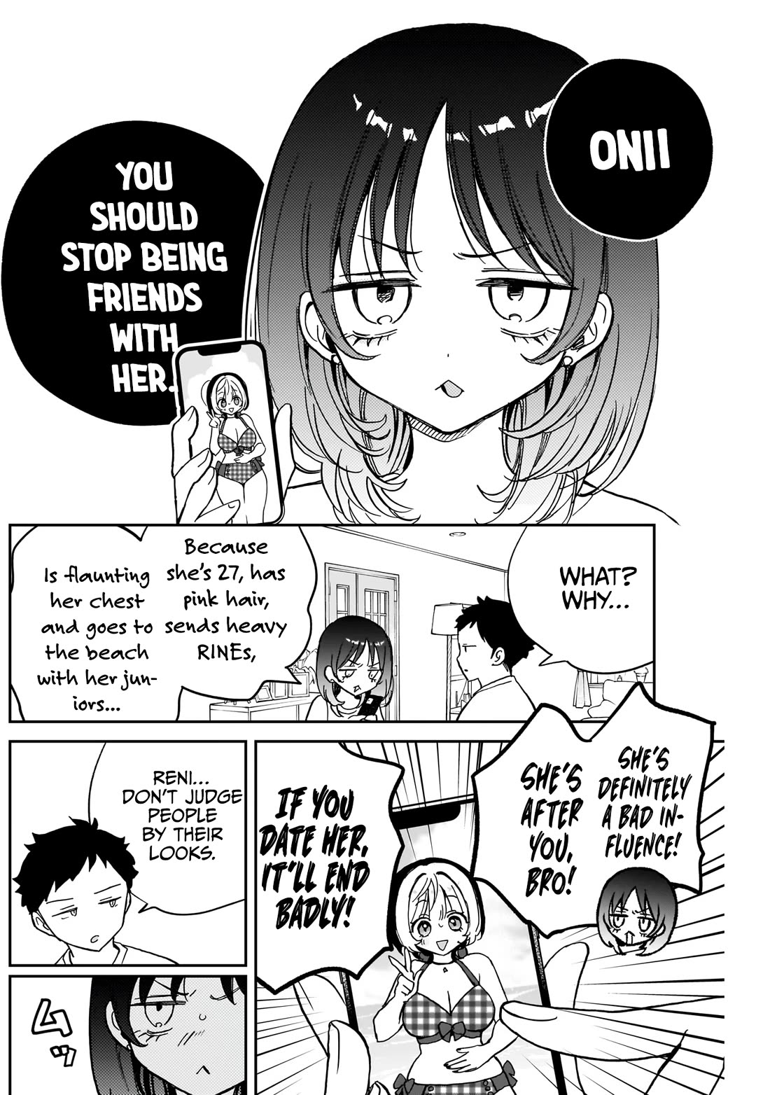 Noa Is My Senior, and My Friend. Chapter 37 page 14 - Chapter 37: Rihito and His Little Sister