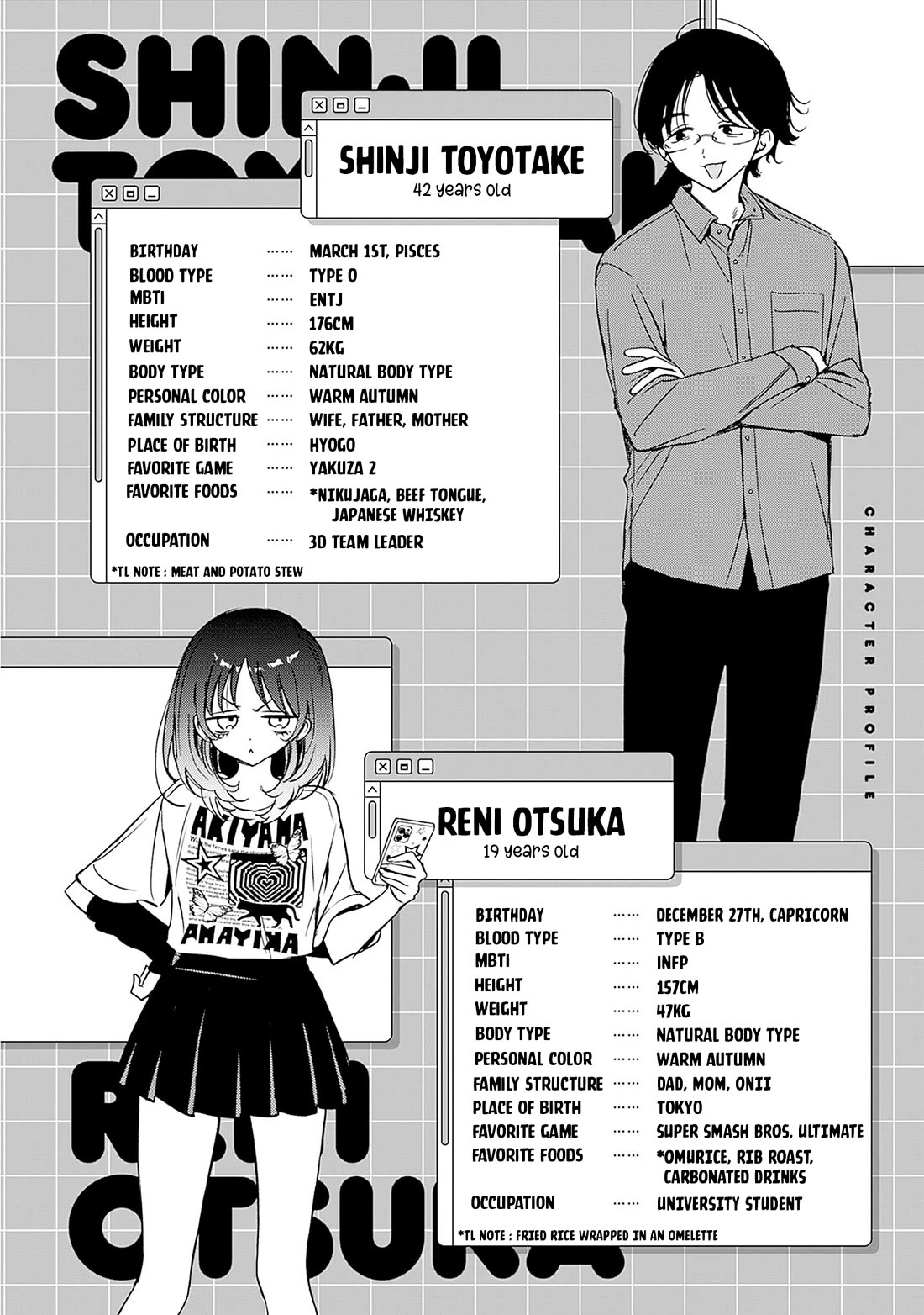 Noa Is My Senior, and My Friend. Chapter 48.6 page 5 - Chapter 48.6: Omake + Character Profiles