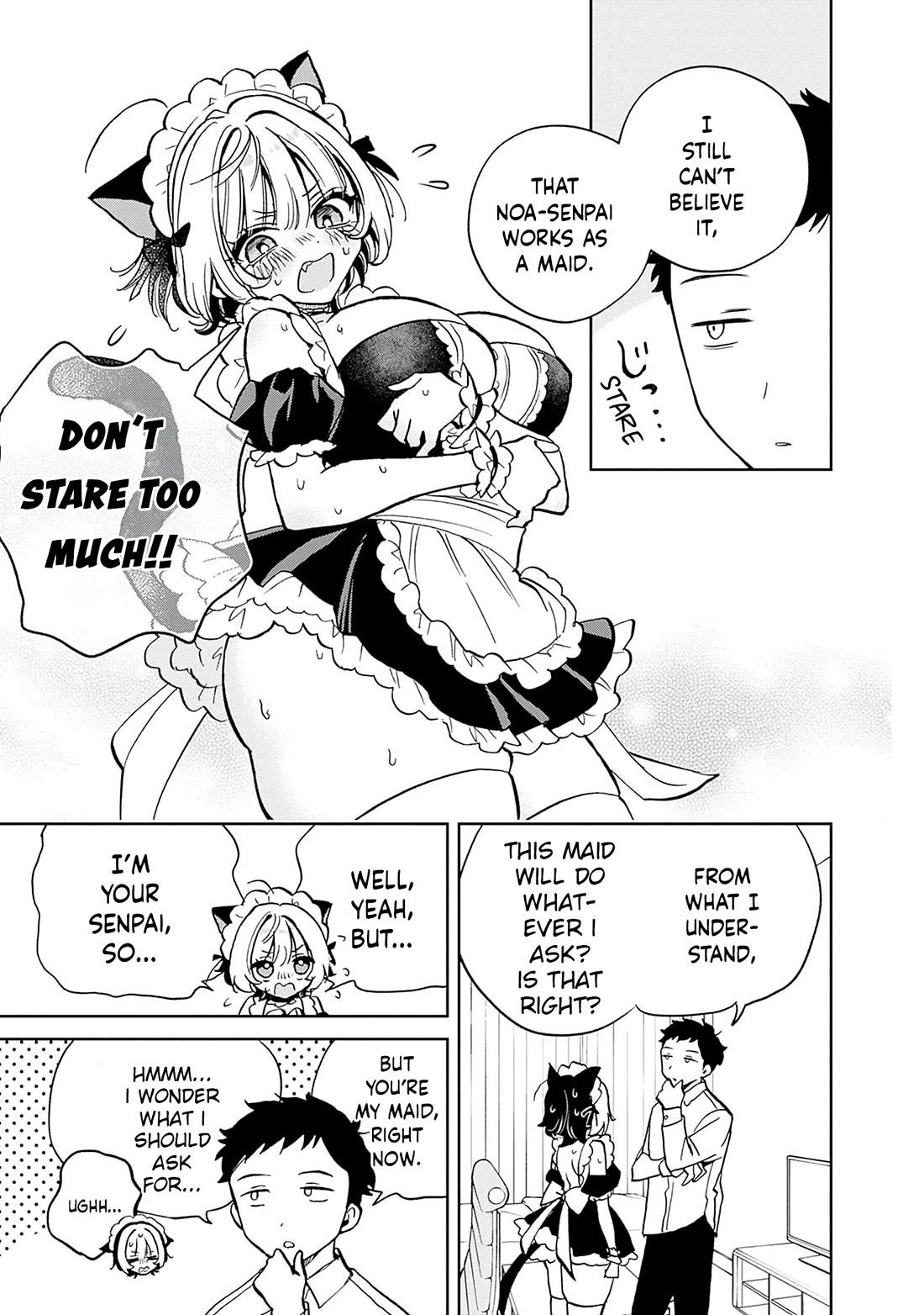 Noa Is My Senior, and My Friend. Chapter 8.5 page 3 - Chapter 8.5: Maid Outfit