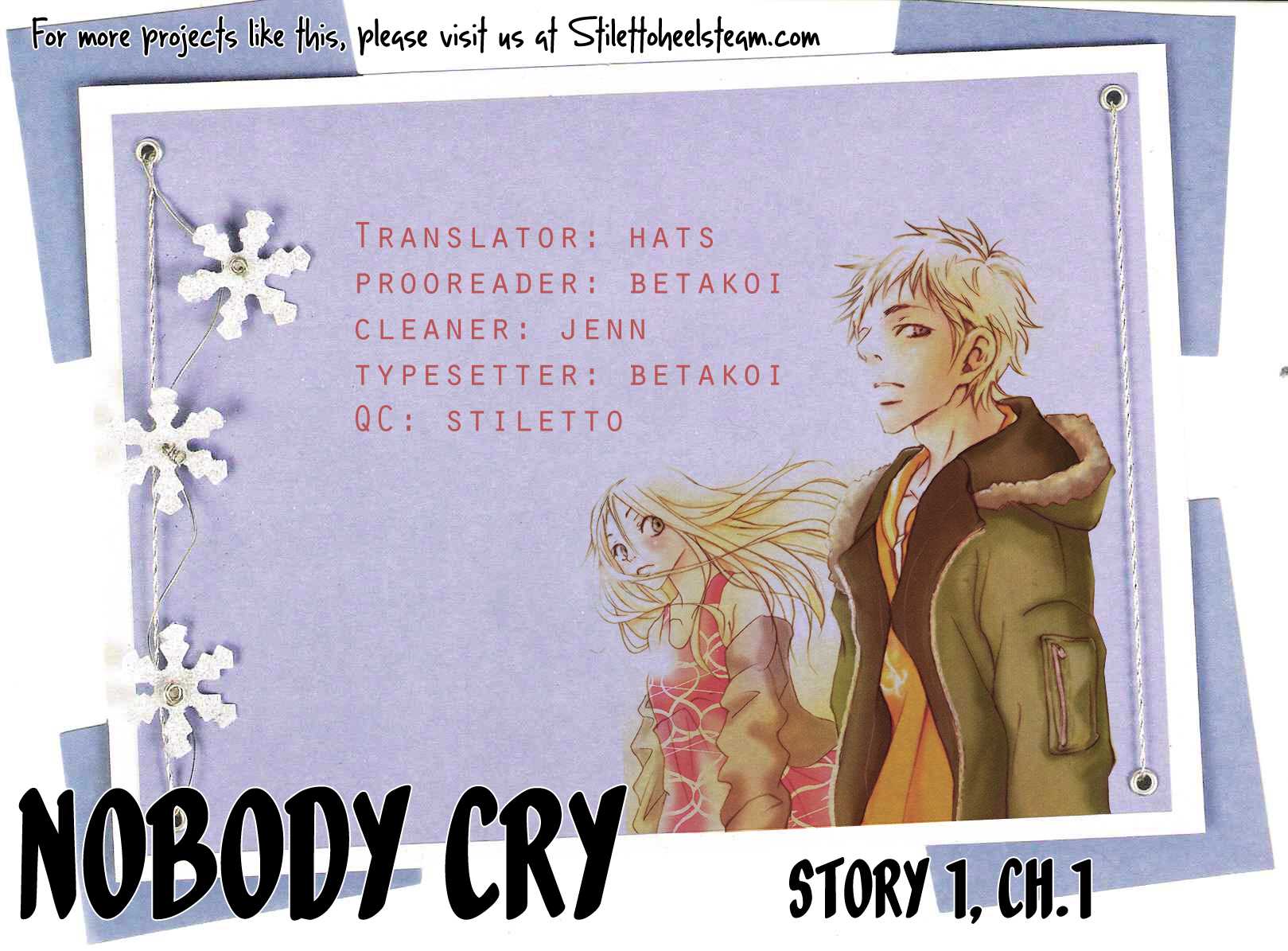 Nobody Cry Chapter 1.2 page 1 - Chapter 1 v2 : Nobody Cry (Part 1)