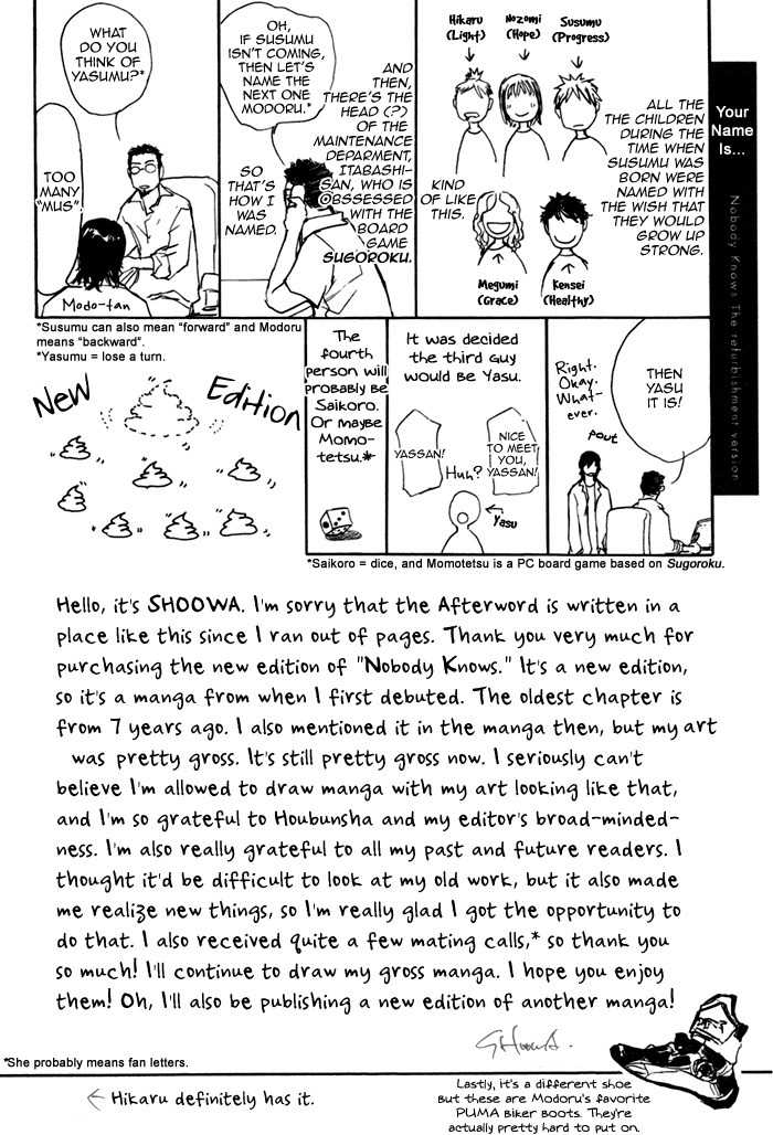 Nobody Knows Chapter 7 page 1 - Chapter 7: Your Name Is...