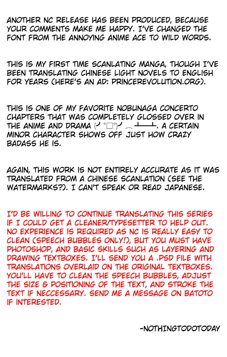 Nobunaga Kyousoukyoku Chapter 13 page 1 - Chapter 13
