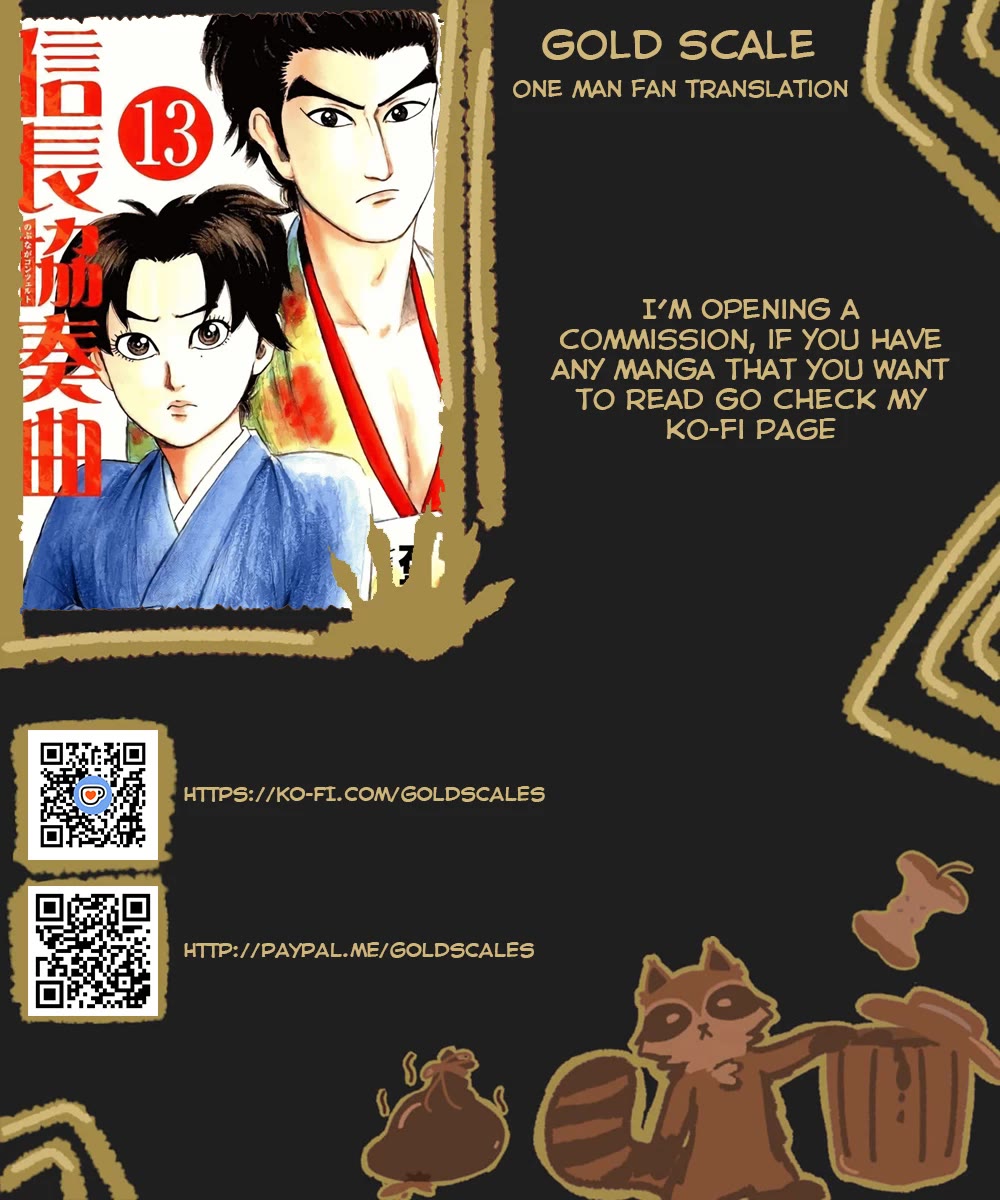 Nobunaga Kyousoukyoku Chapter 74 page 1 - Chapter 74: Important Announcement