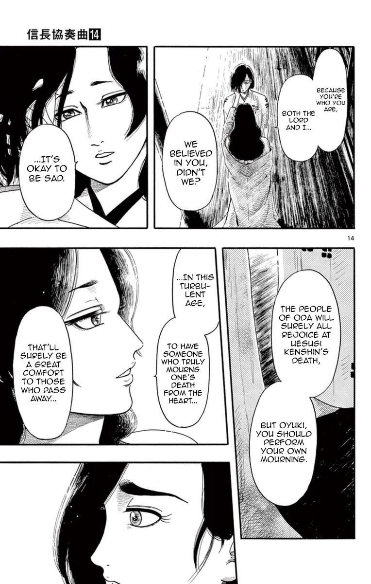Nobunaga Kyousoukyoku Chapter 75 page 19 - Chapter 75: The Death of Kenshin-sama