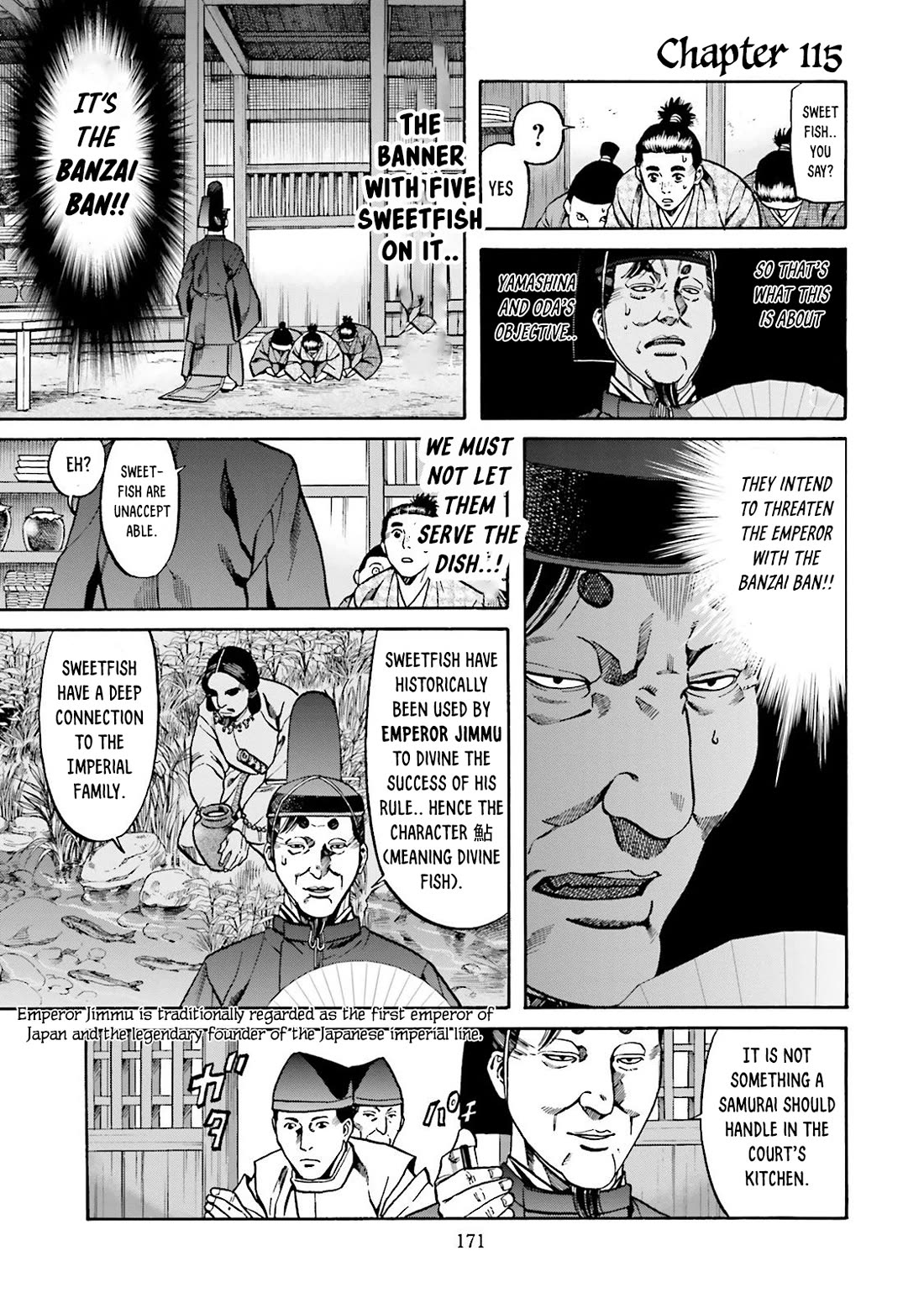 Nobunaga no Chef Chapter 115 page 2 - Chapter 115: Sweetfish