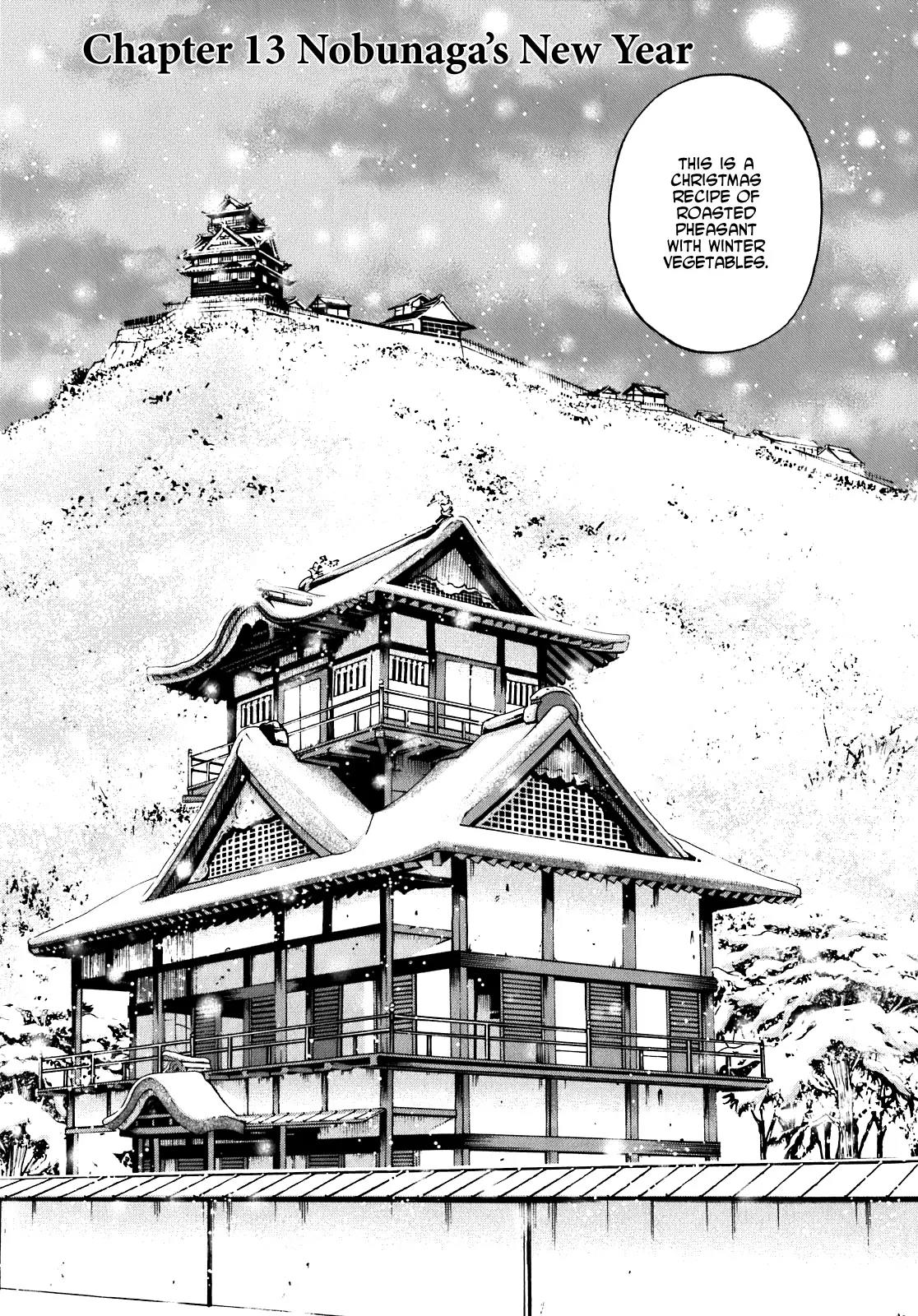 Nobunaga no Chef Chapter 13 page 1 - Chapter 13: Nobunaga's New Year