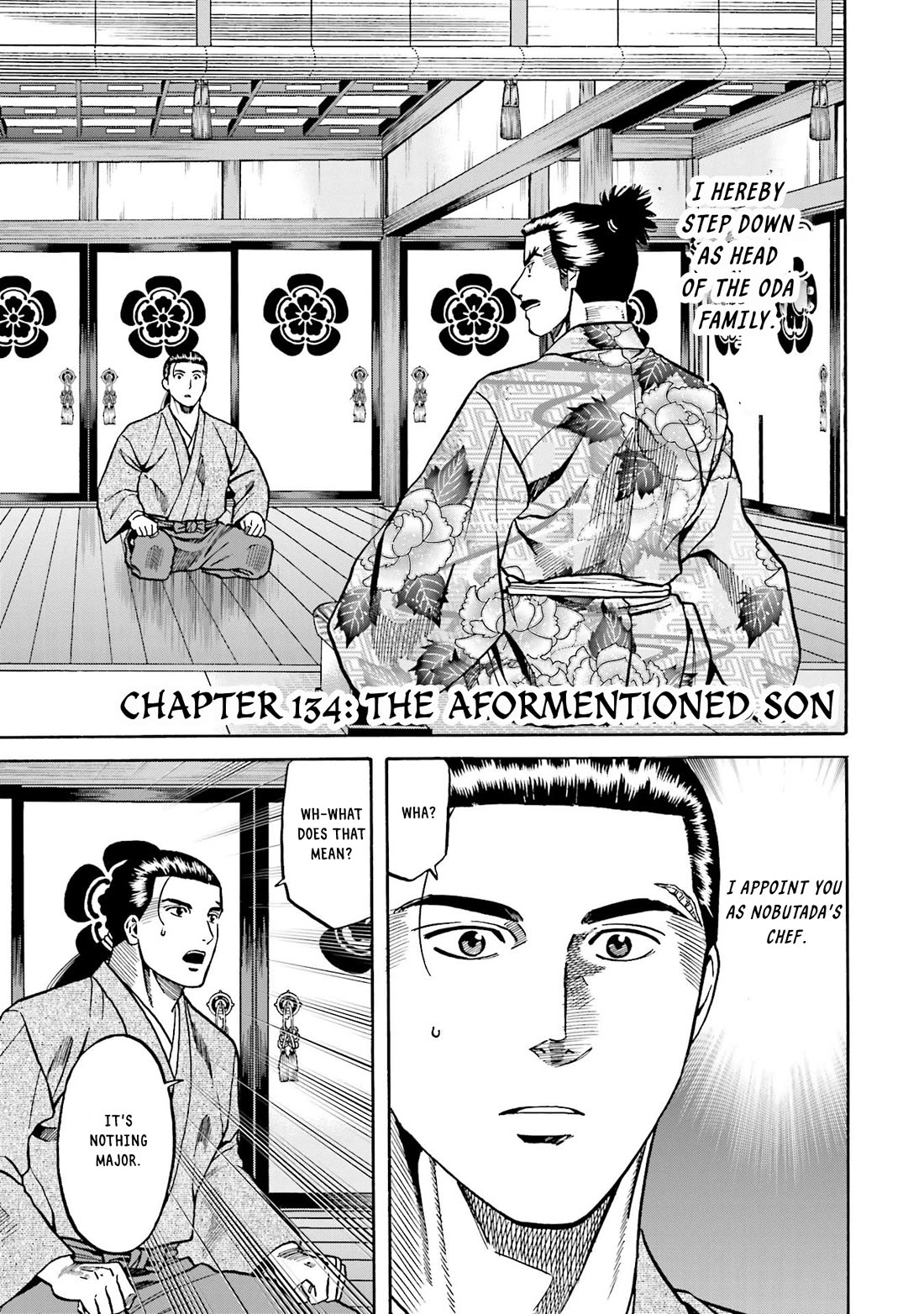 Nobunaga no Chef Chapter 134 page 1 - Chapter 134: The Aformentioned Son