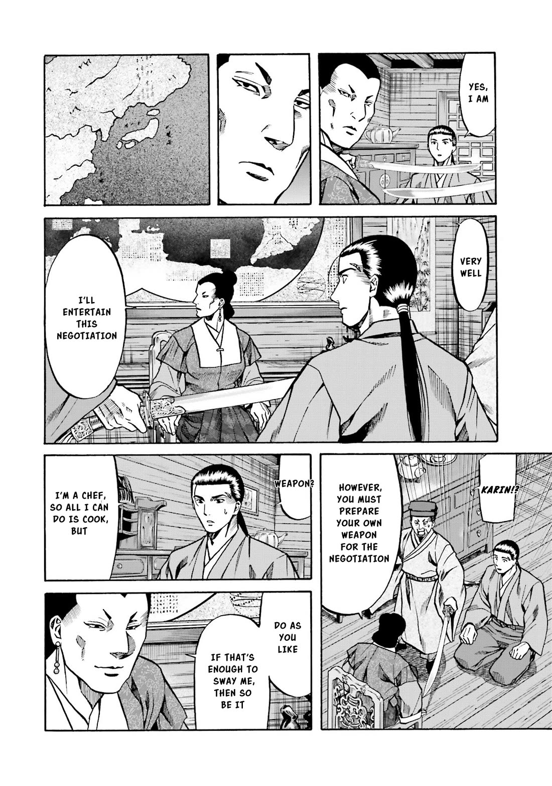 Nobunaga no Chef Chapter 150 page 14 - Chapter 150: The Strategy to halt Mori