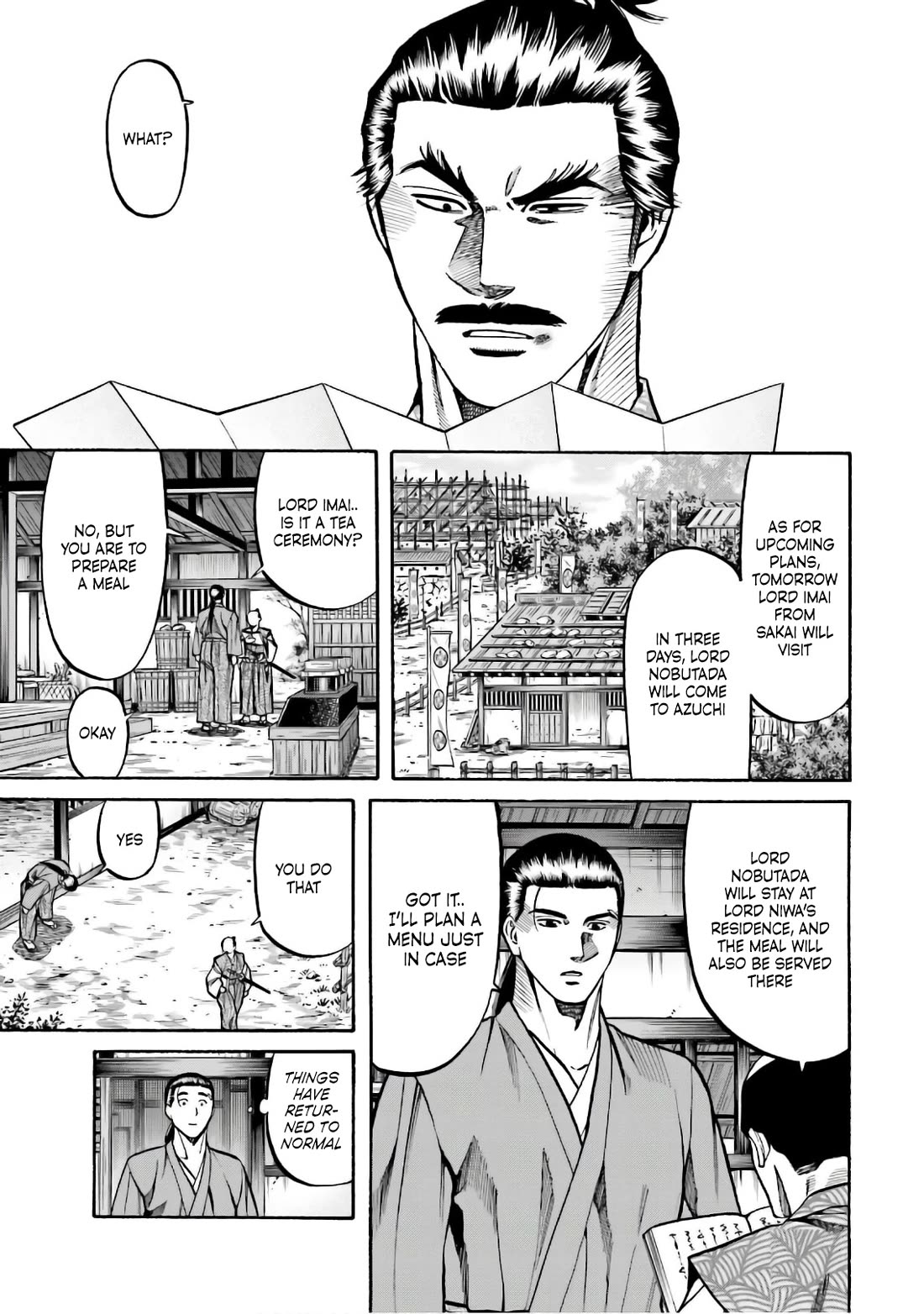Nobunaga no Chef Chapter 186 page 2 - Chapter 186: Nobunaga's Order to Report to the Castle