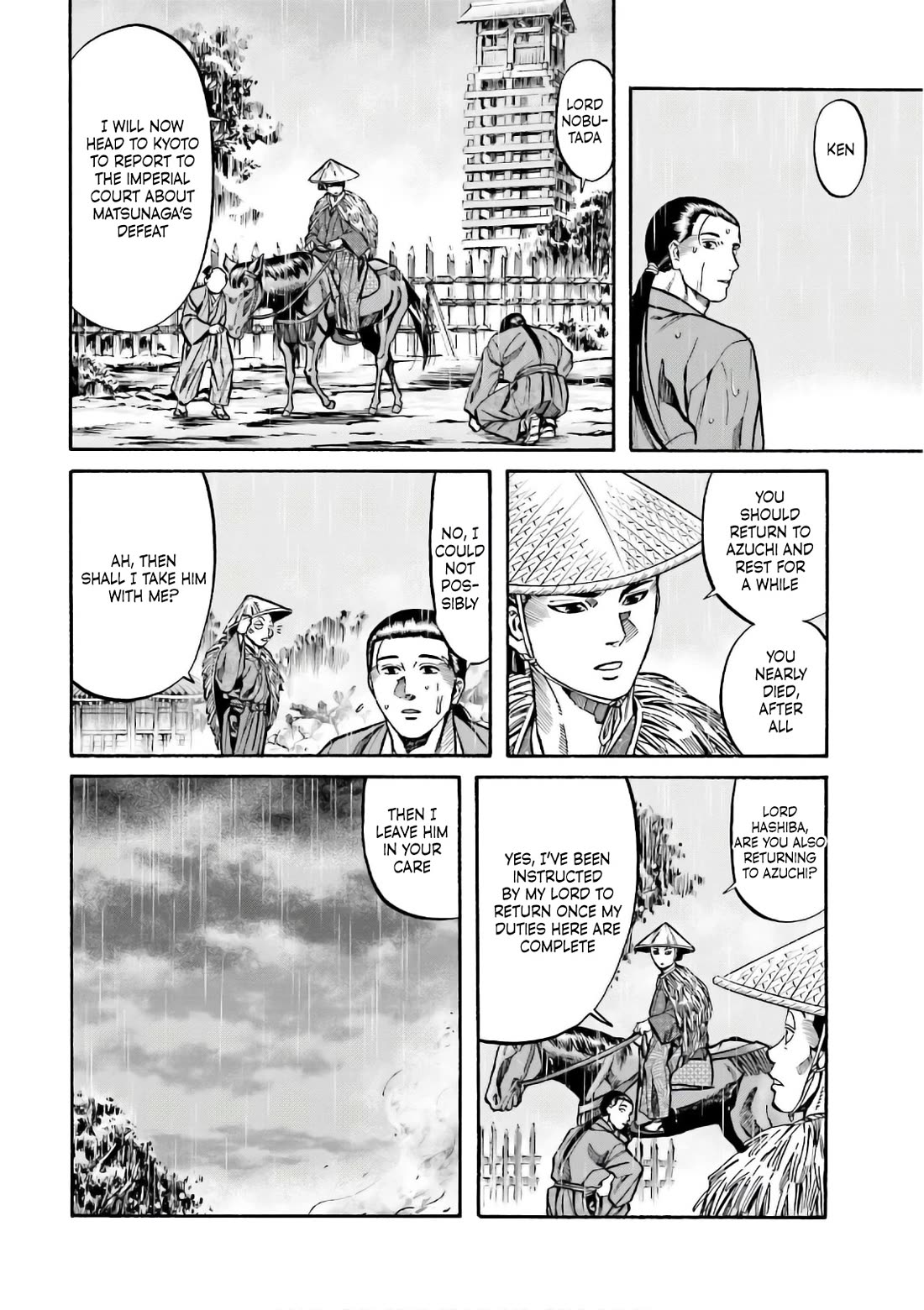 Nobunaga no Chef Chapter 190 page 21 - Chapter 190: The Burning of Shigisan Castle