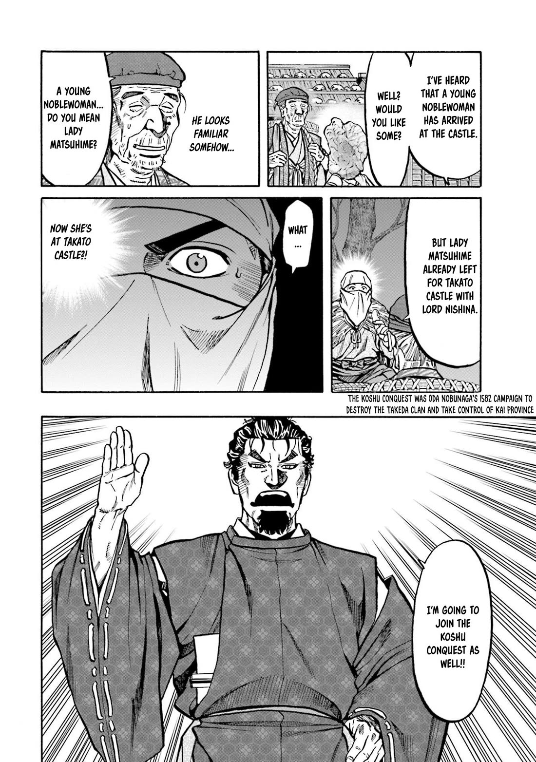 Nobunaga no Chef Chapter 257 page 11 - Chapter 257: TOWARDS SHINPU CASTLE