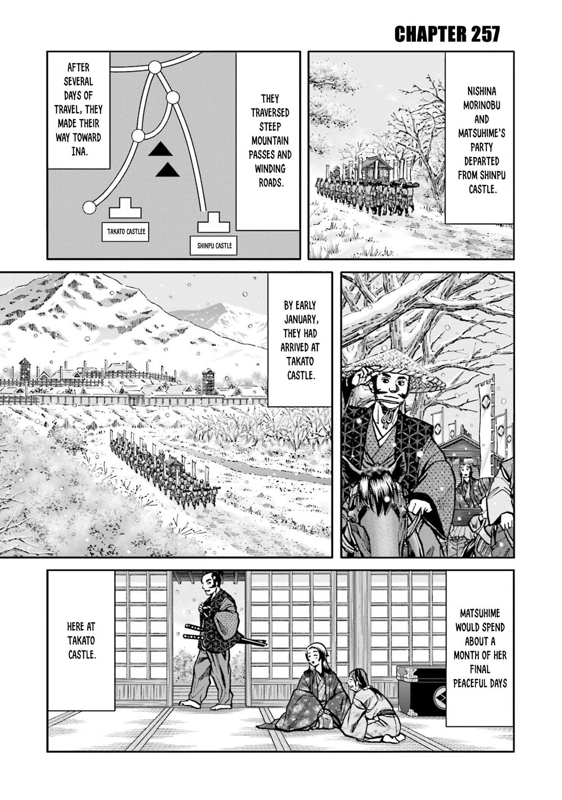 Nobunaga no Chef Chapter 257 page 2 - Chapter 257: TOWARDS SHINPU CASTLE