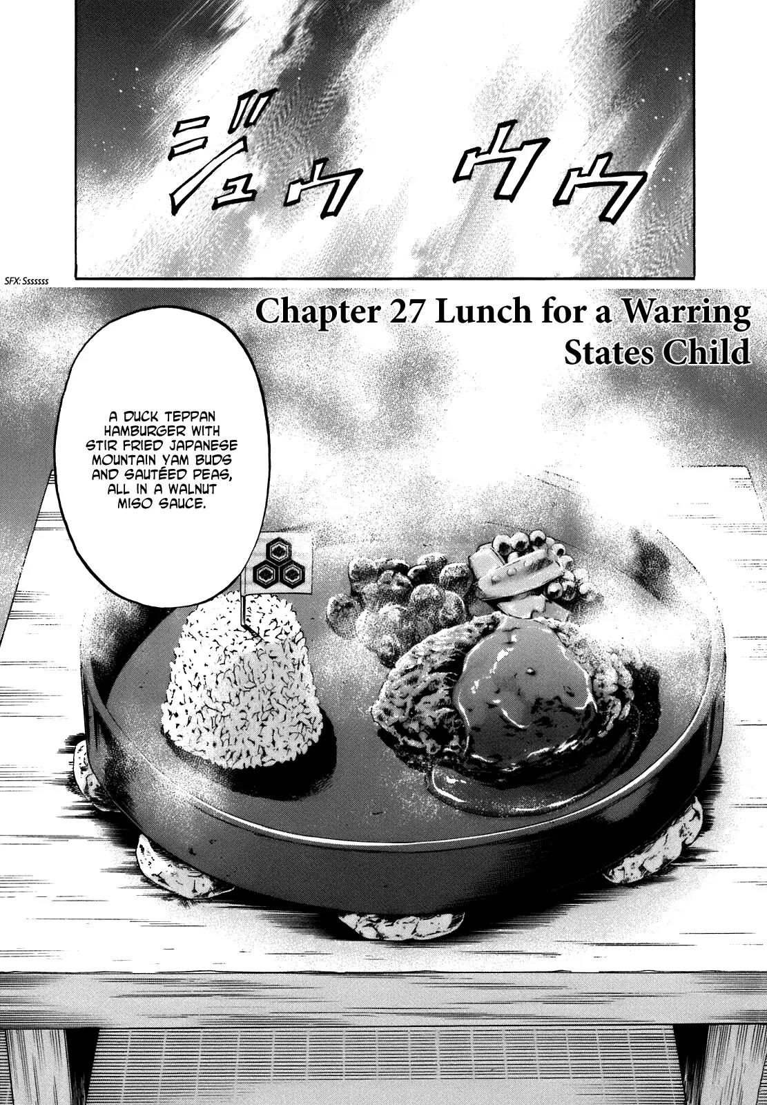 Nobunaga no Chef Chapter 27 page 1 - Chapter 27: Lunch for a Warring States Child