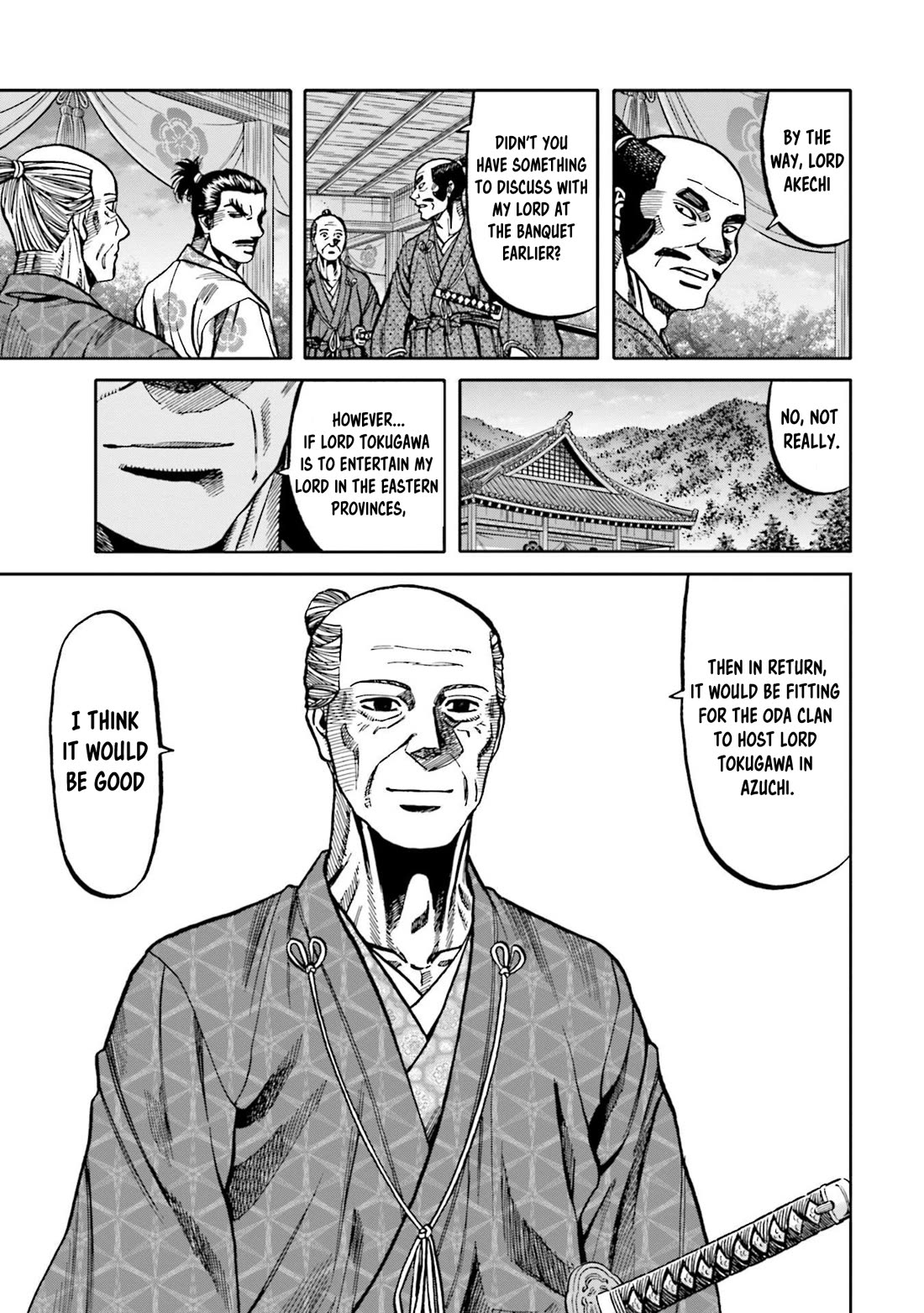 Nobunaga no Chef Chapter 271 page 12 - Chapter 271: KEN, RUN!