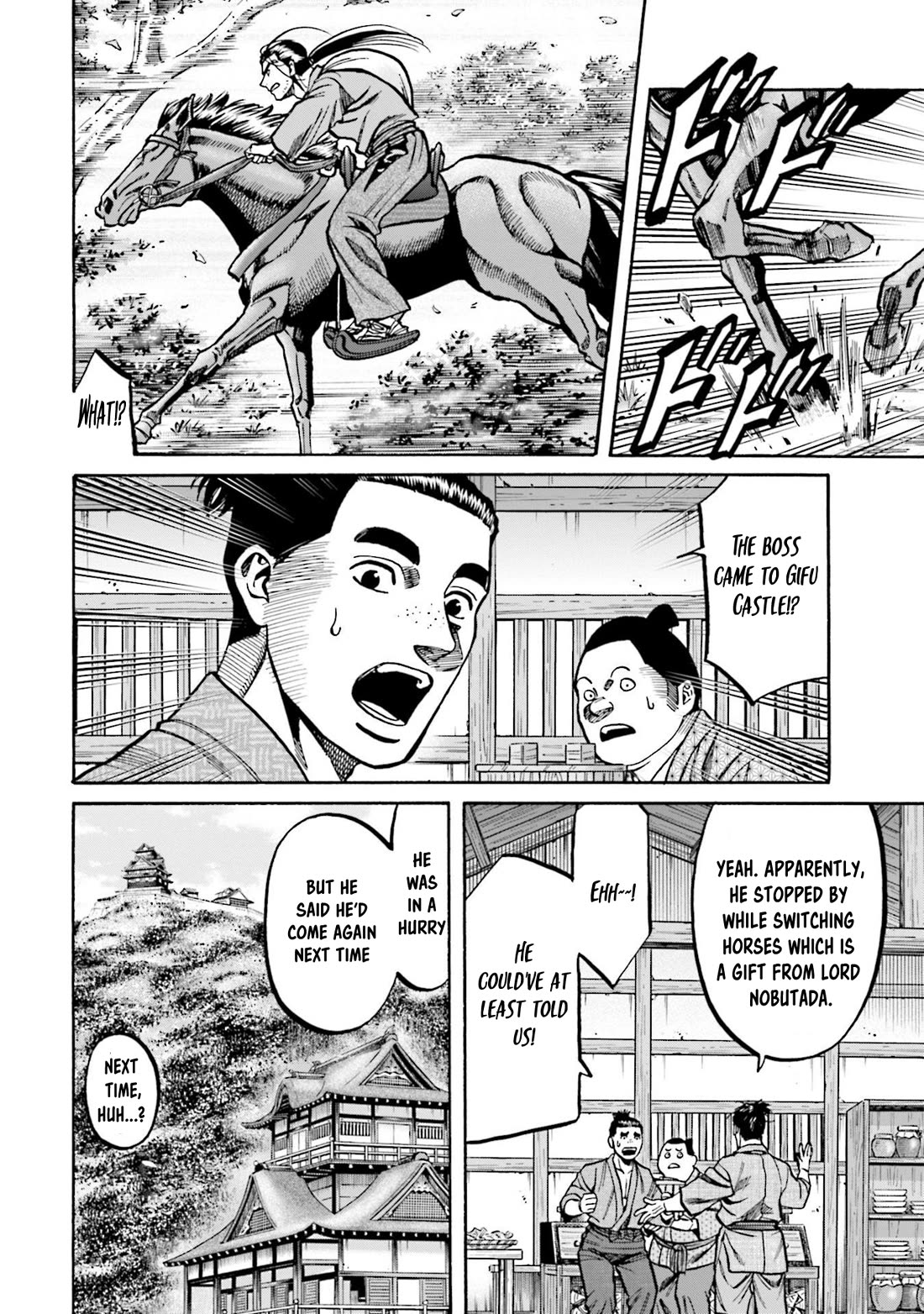 Nobunaga no Chef Chapter 271 page 13 - Chapter 271: KEN, RUN!