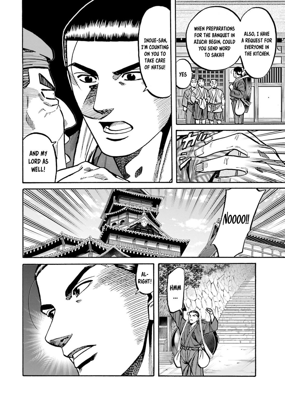 Nobunaga no Chef Chapter 272 page 13 - Chapter 272: THE MORNING OF DEPARTURE