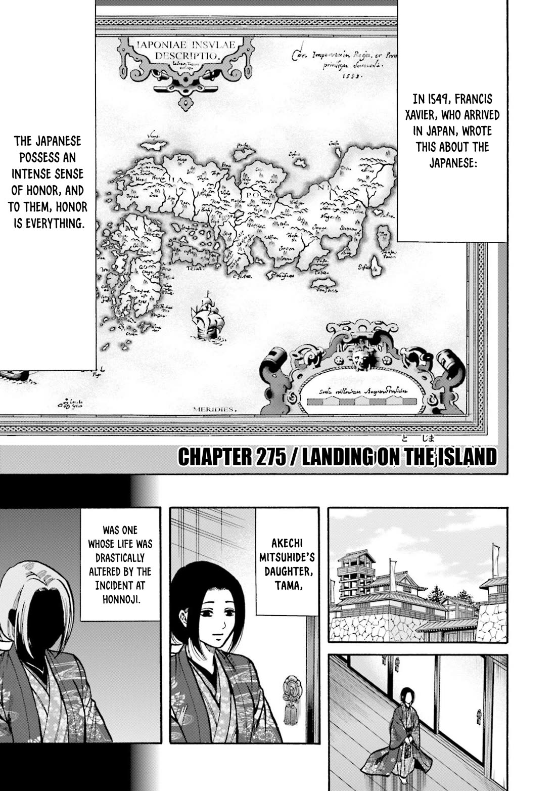 Nobunaga no Chef Chapter 275 page 1 - Chapter 275: LANDING ON THE ISLAND