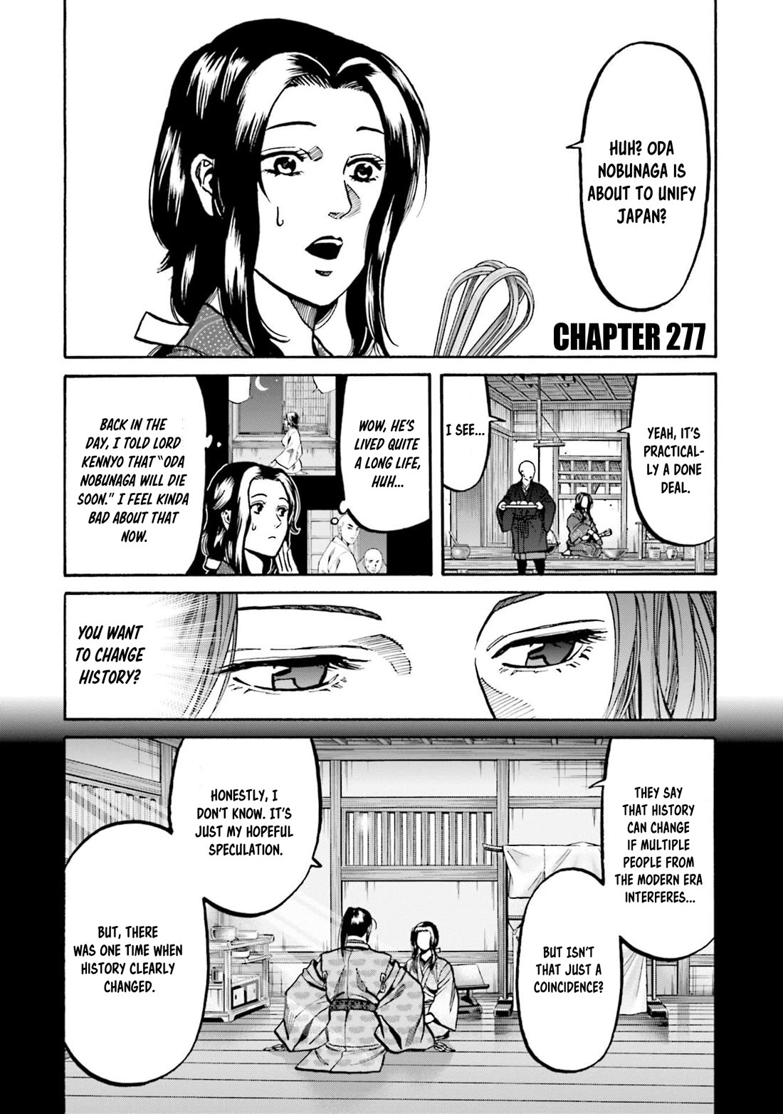 Nobunaga no Chef Chapter 277 page 1 - Chapter 277: MOCHIZUKI'S PRESENT