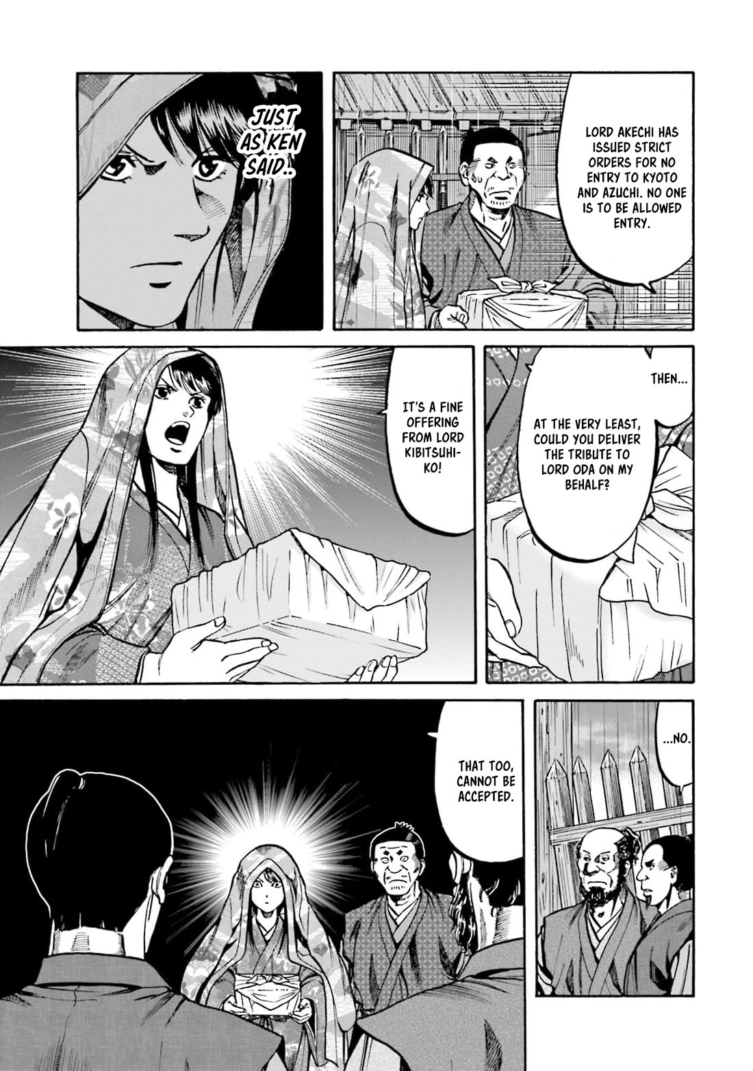 Nobunaga no Chef Chapter 293 page 13 - Chapter 293: AKECHI'S WALL