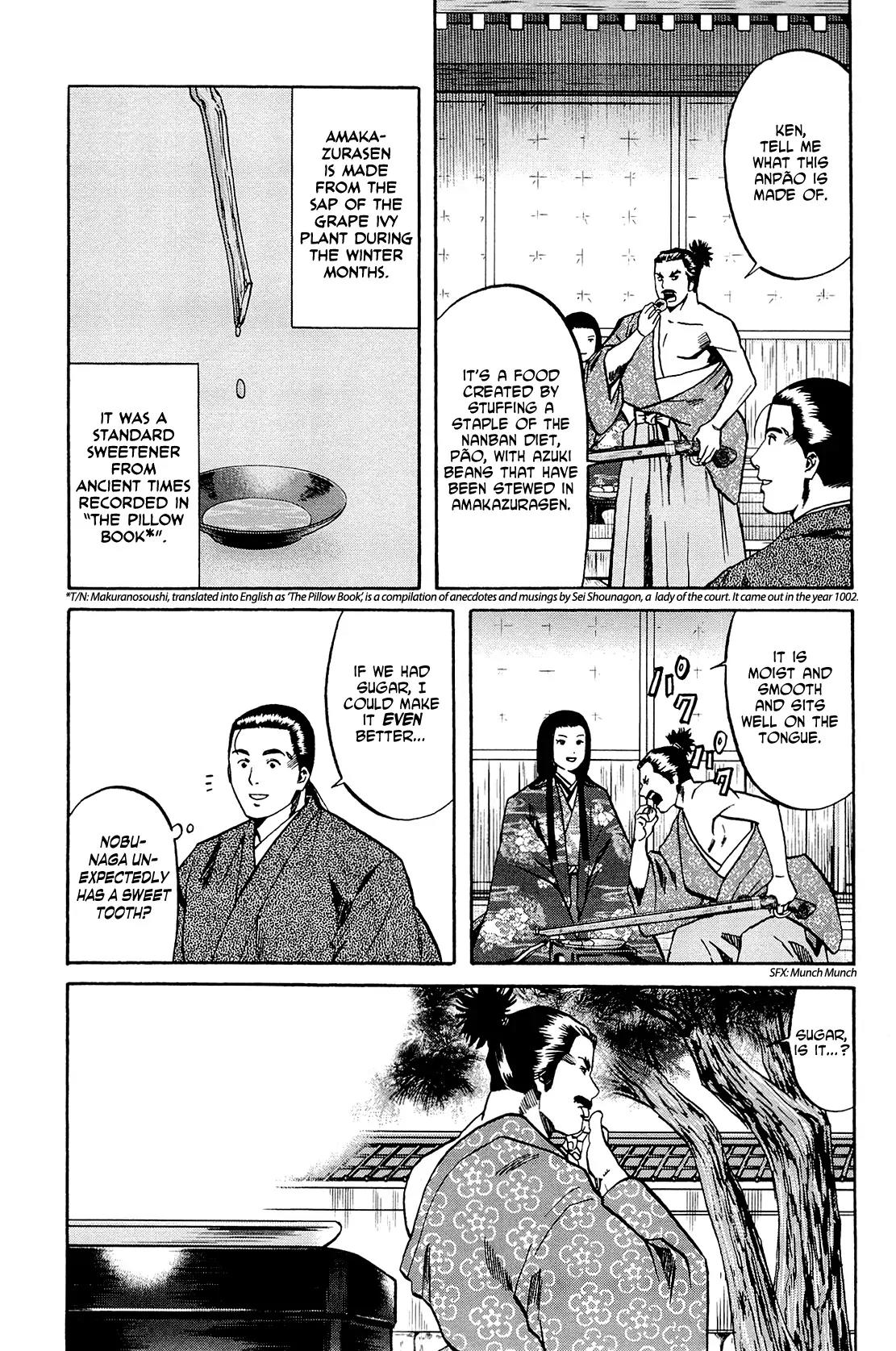 Nobunaga no Chef Chapter 38 page 6 - Chapter 38: Yoshinari's Oomiyari Spear