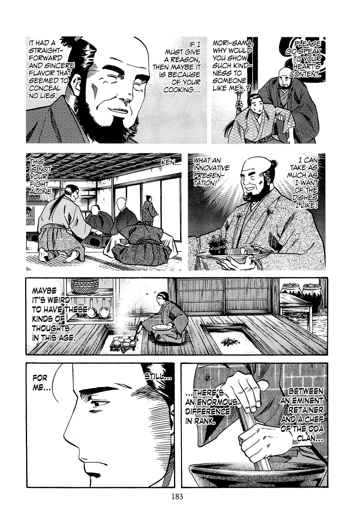 Nobunaga no Chef Chapter 43 page 14 - Chapter 43: Cuisine Communicated to Mori