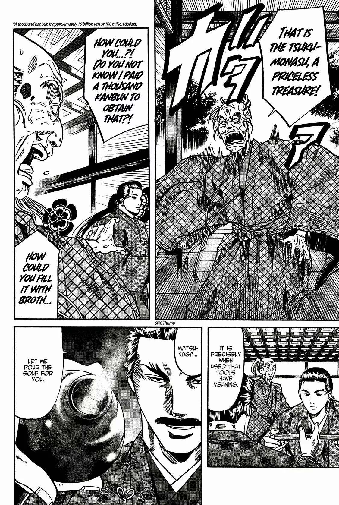 Nobunaga no Chef Chapter 54 page 11 - Chapter 54: One Thousand Kanbun Coin Reparation