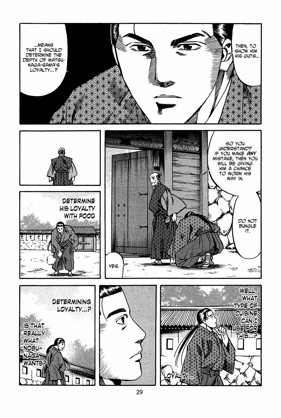 Nobunaga no Chef Chapter 54 page 4 - Chapter 54: One Thousand Kanbun Coin Reparation