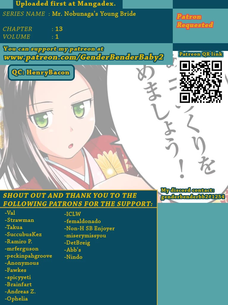 Nobunaga Teacher's Young Bride Chapter 13 page 1 - Chapter 13: Let's try it once