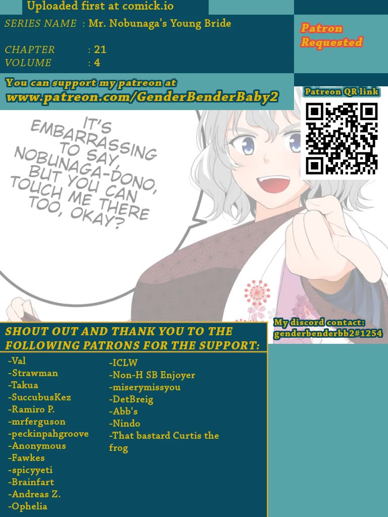 Nobunaga Teacher's Young Bride Chapter 21 page 1 - Chapter 21