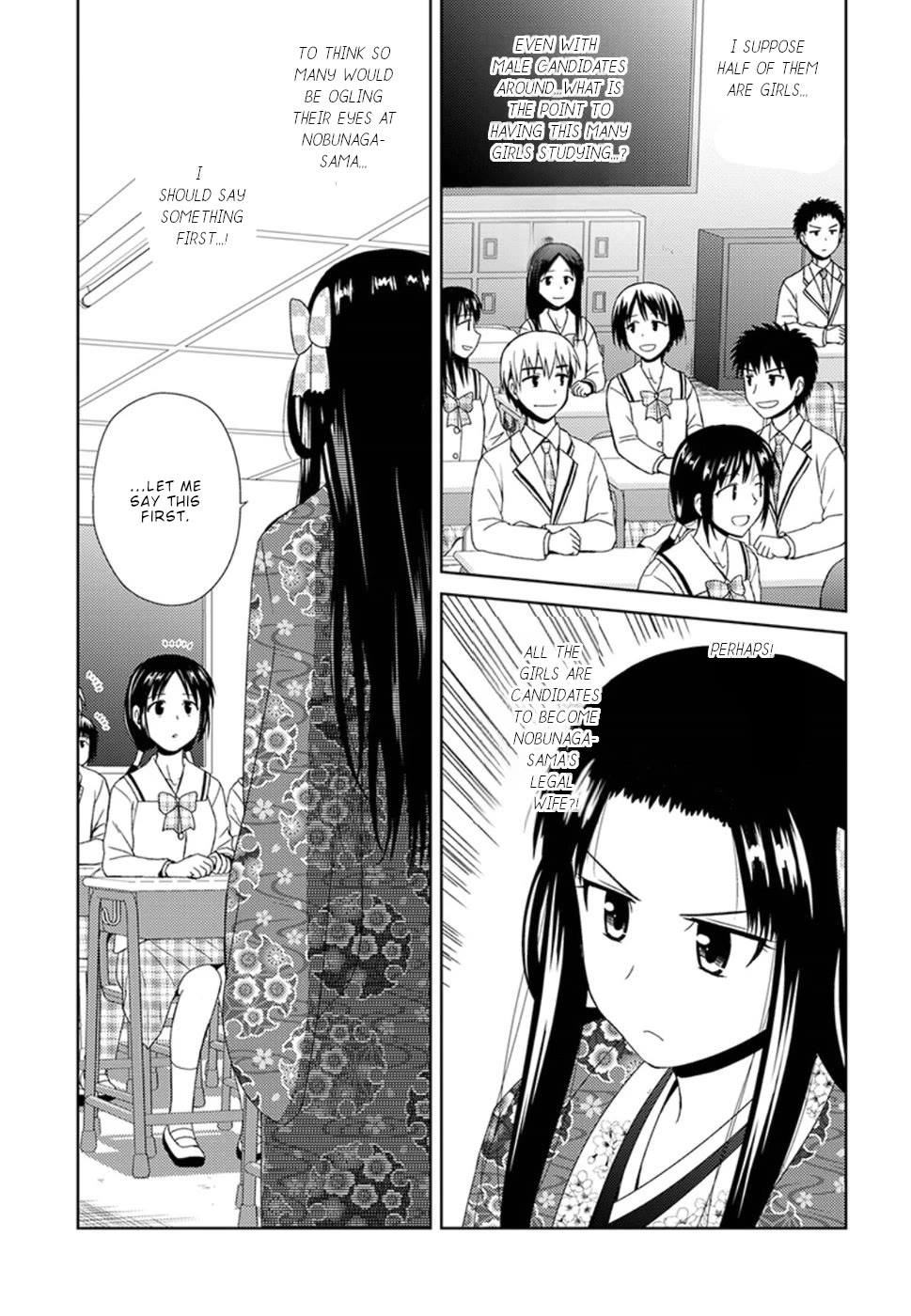 Nobunaga Teacher's Young Bride Chapter 4 page 12 - Chapter 4: Kichou goes to school