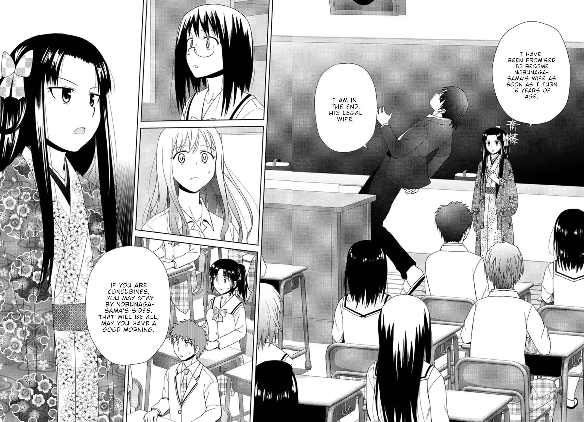 Nobunaga Teacher's Young Bride Chapter 4 page 13 - Chapter 4: Kichou goes to school