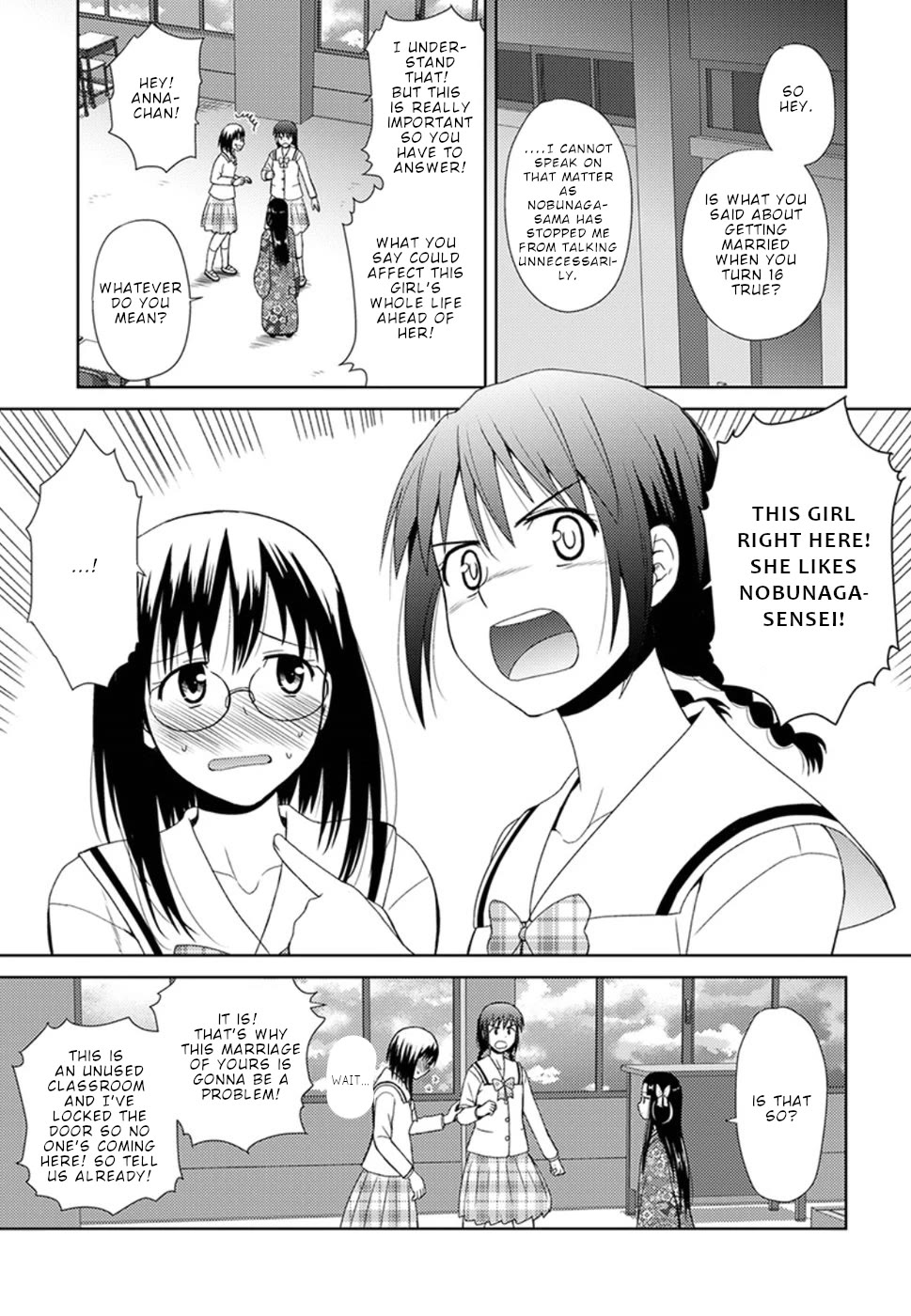 Nobunaga Teacher's Young Bride Chapter 4 page 19 - Chapter 4: Kichou goes to school