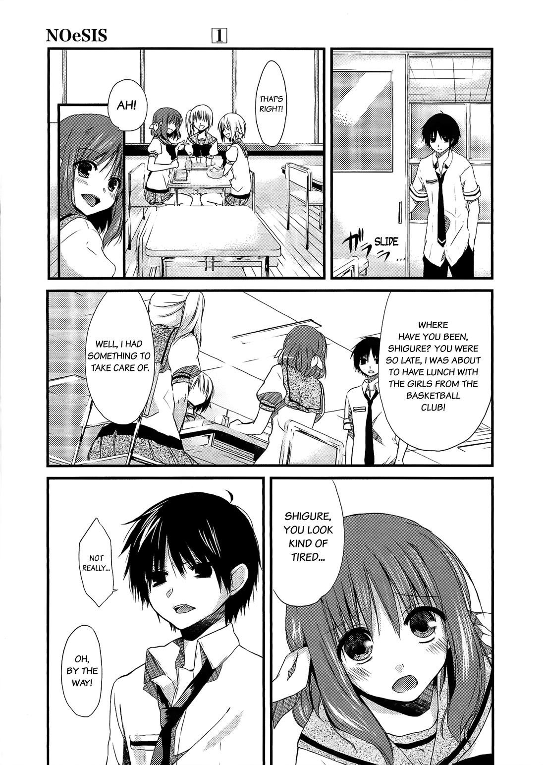 NOeSIS - Uso o Tsuita Kioku no Monogatari Chapter 4.2 page 6 - Chapter 4 v2 : 「Feeling The Stare」