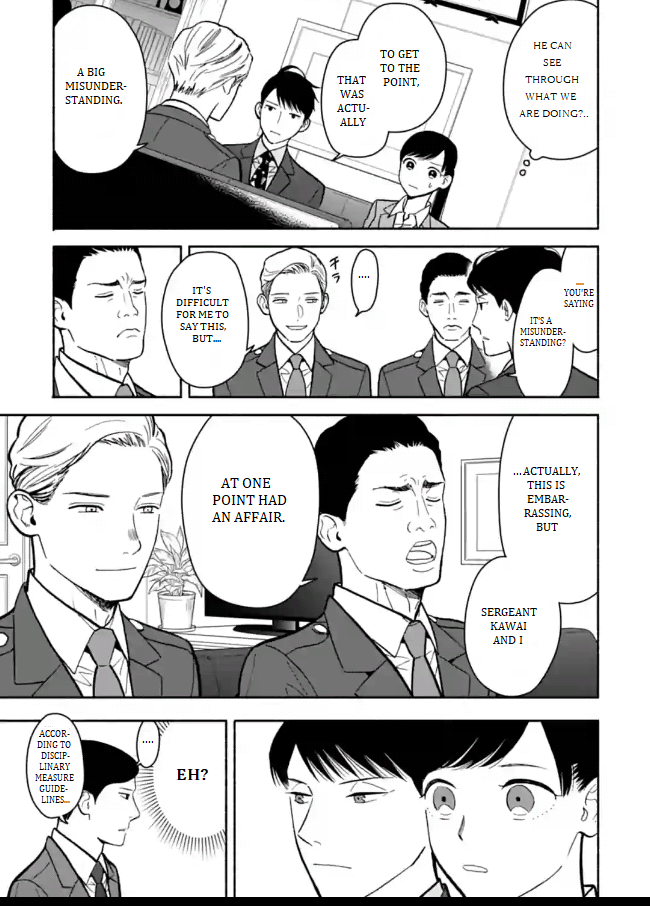 Nomiya Keibuho wa Yurusanai Chapter 9 page 17 - Chapter 9: Covered Up Sexual Harassment Part 1