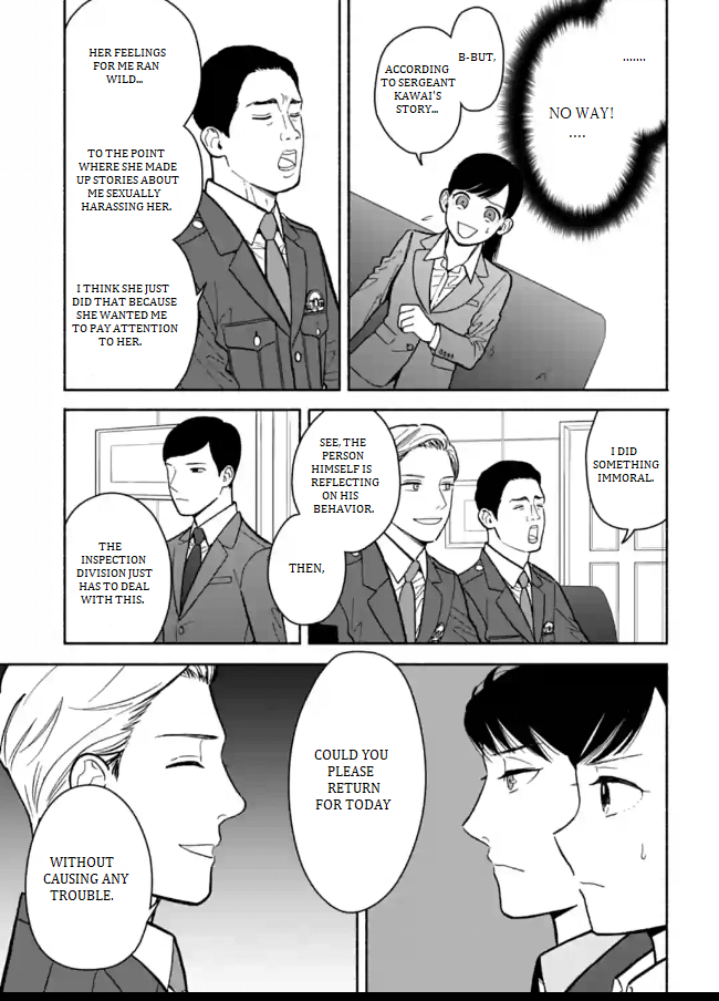 Nomiya Keibuho wa Yurusanai Chapter 9 page 19 - Chapter 9: Covered Up Sexual Harassment Part 1