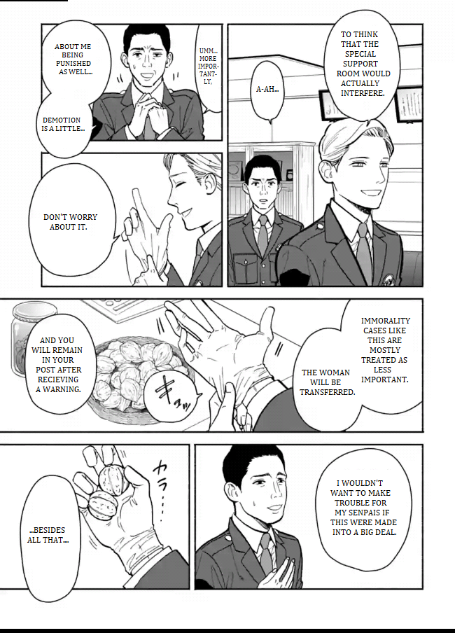 Nomiya Keibuho wa Yurusanai Chapter 9 page 21 - Chapter 9: Covered Up Sexual Harassment Part 1