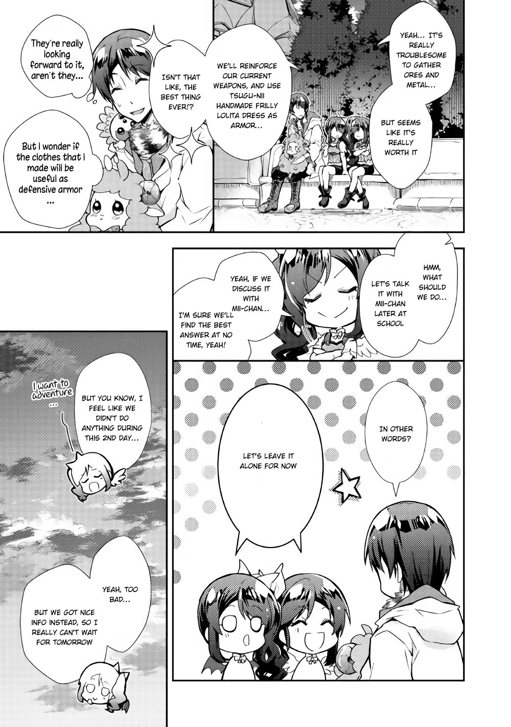 Nonbiri VRMMOki Chapter 26 page 12 - Chapter 26: Let's Welcome Mii-chan's Second Login!