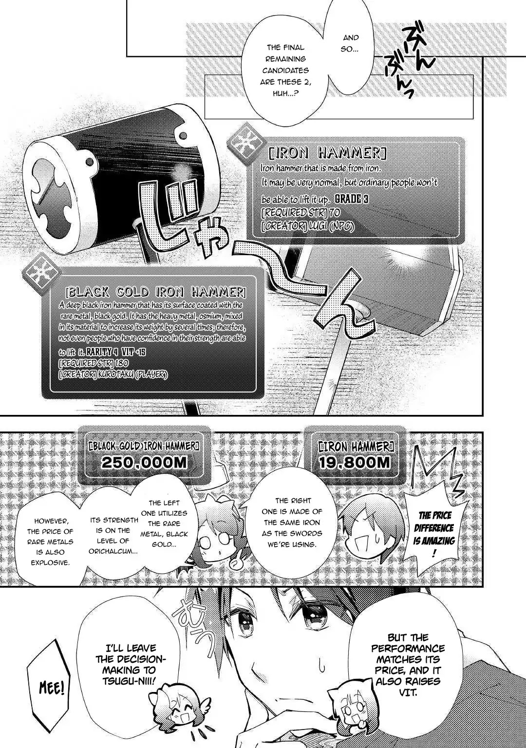 Nonbiri VRMMOki Chapter 35 page 10 - Chapter 35: Mei-chan, choosing a new weapon