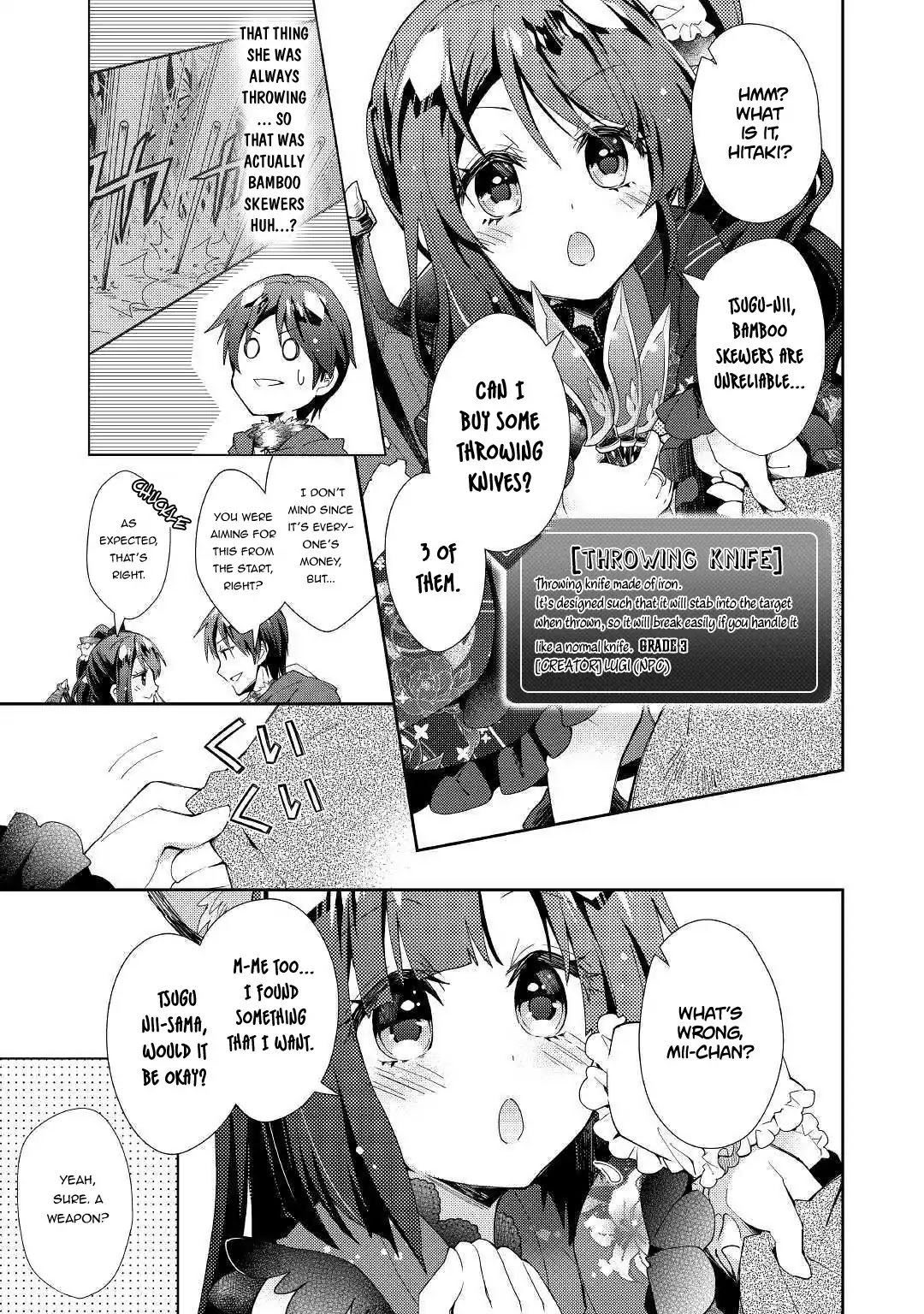 Nonbiri VRMMOki Chapter 35 page 12 - Chapter 35: Mei-chan, choosing a new weapon