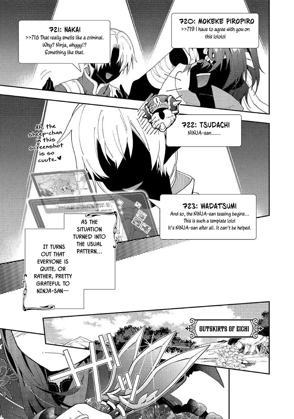 Nonbiri VRMMOki Chapter 35 page 18 - Chapter 35: Mei-chan, choosing a new weapon