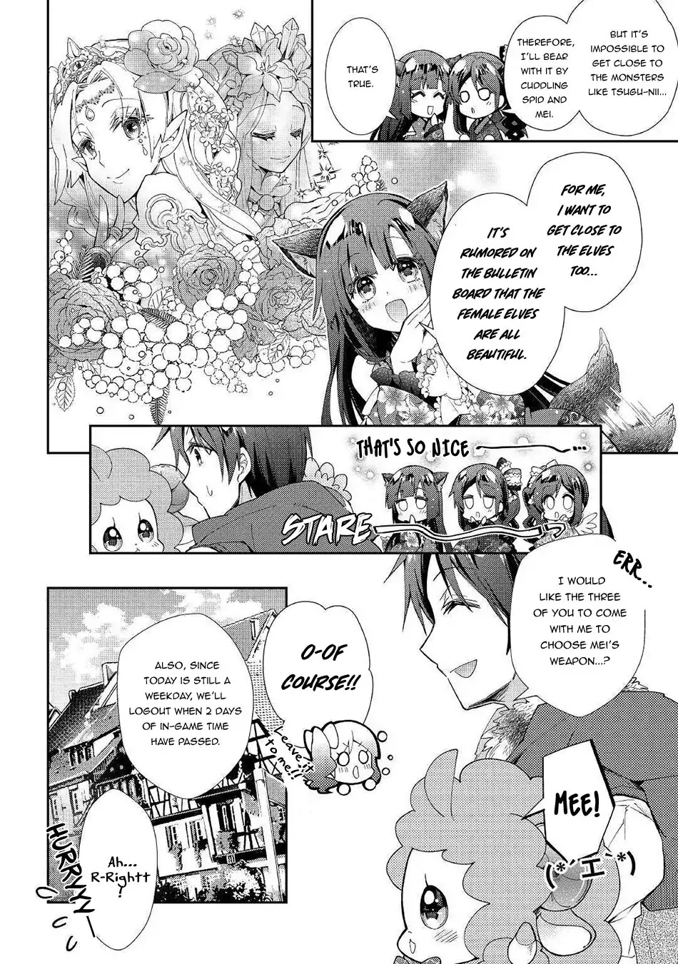 Nonbiri VRMMOki Chapter 35 page 7 - Chapter 35: Mei-chan, choosing a new weapon