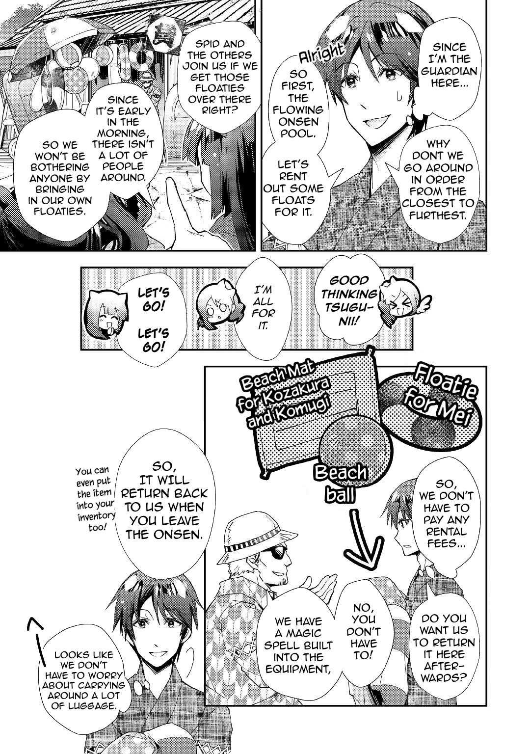 Nonbiri VRMMOki Chapter 59 page 10 - Chapter 59: We All Enjoyed the Onsen Together